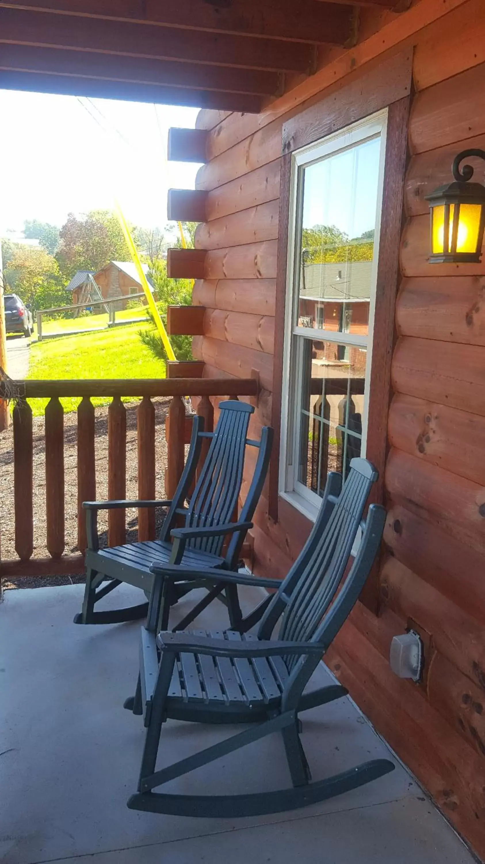 Balcony/Terrace in Amish Blessings Cabins