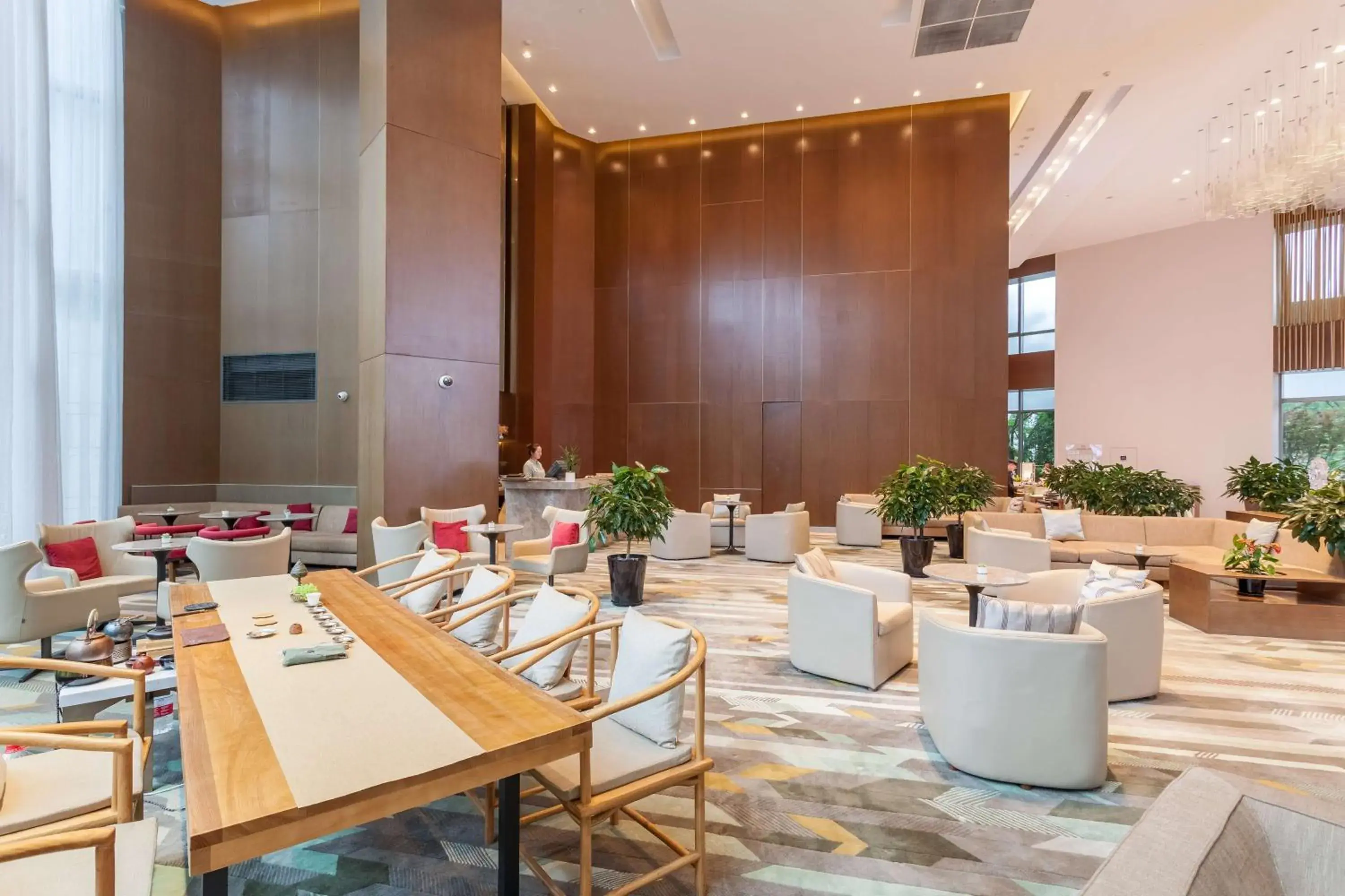 Lobby or reception, Restaurant/Places to Eat in Radisson Exhibition Center Shanghai