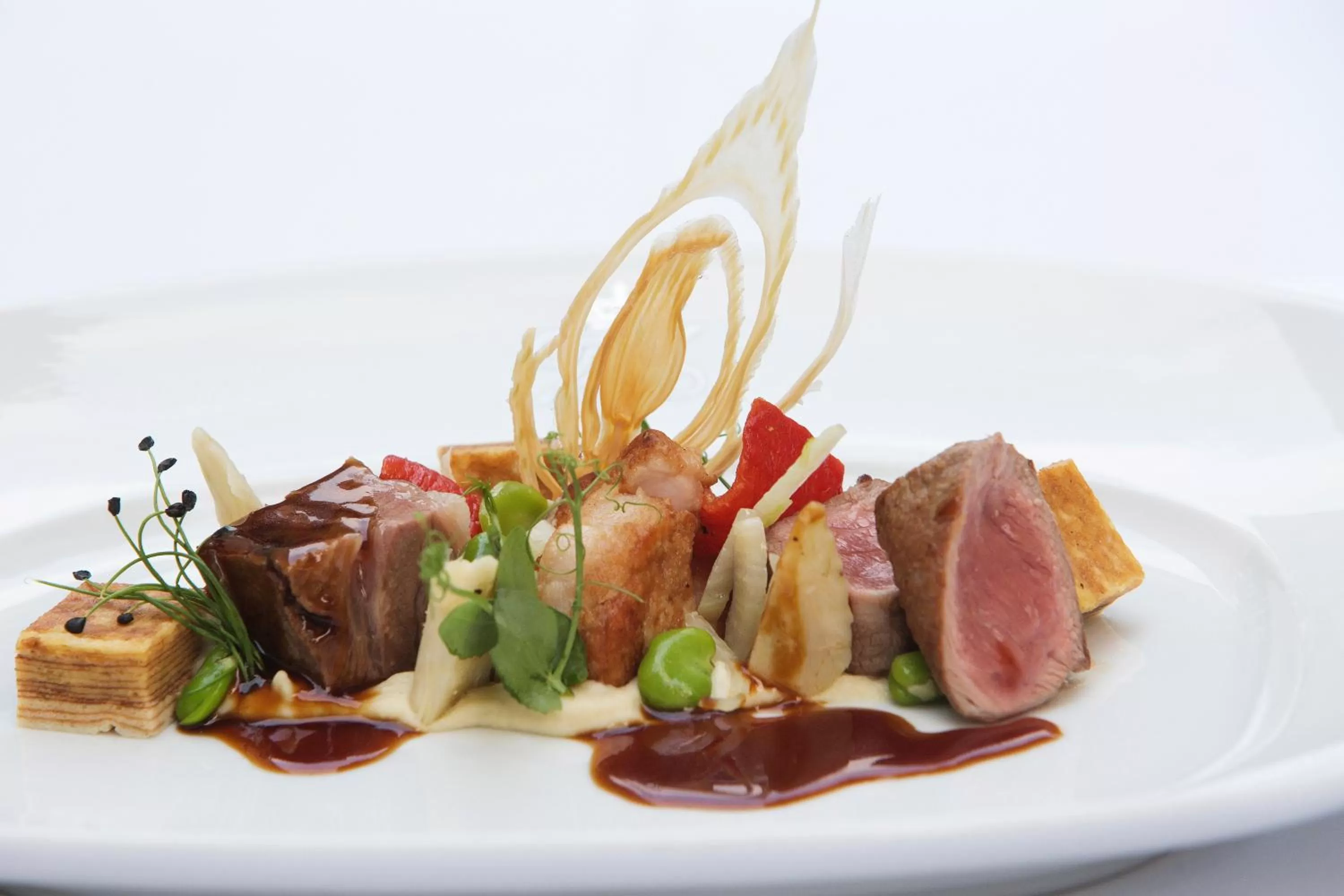 Food close-up in Schloss Hotel Dresden Pillnitz