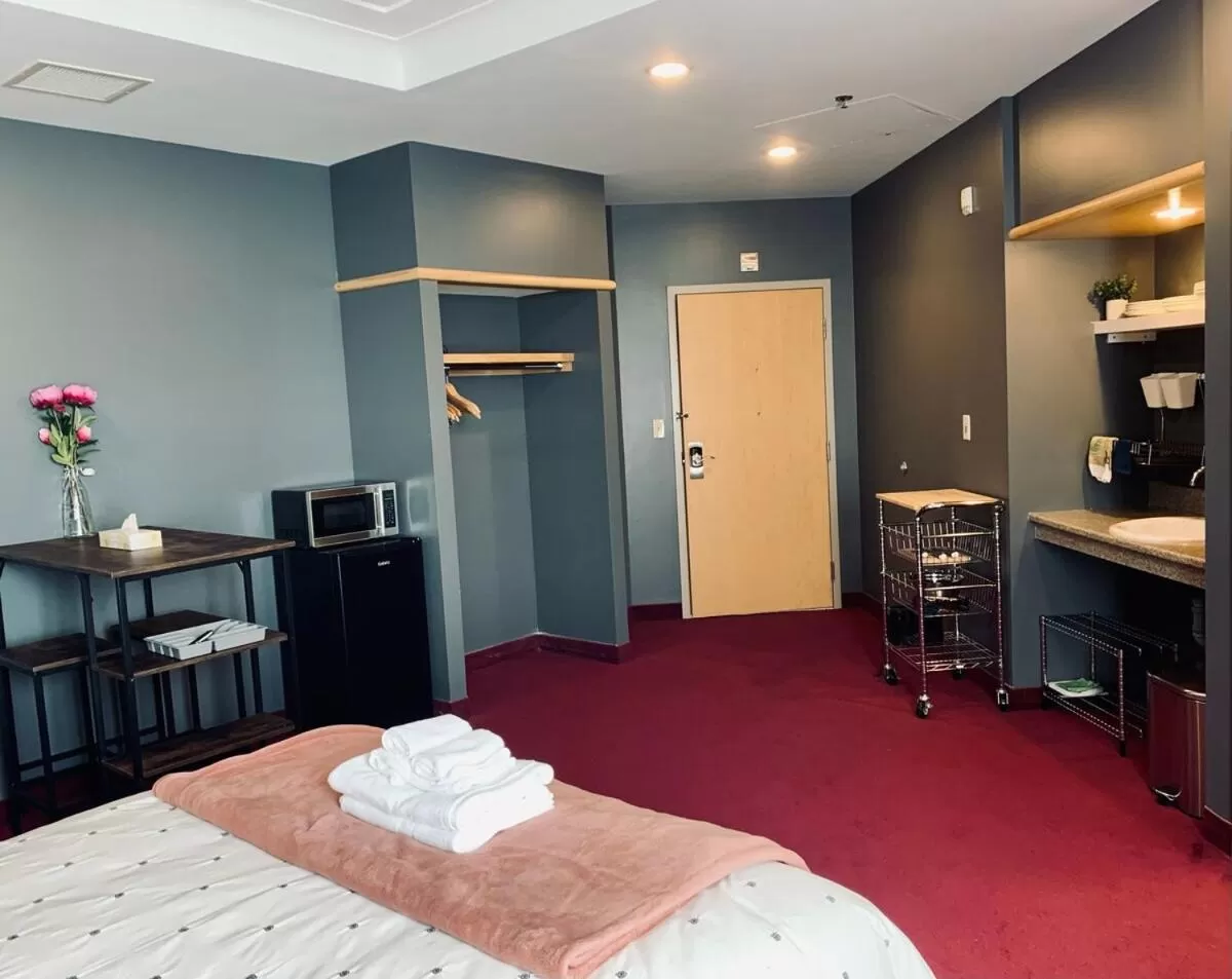 TV/Entertainment Center in 300 Serene Studio #405, Ground Floor With Ac