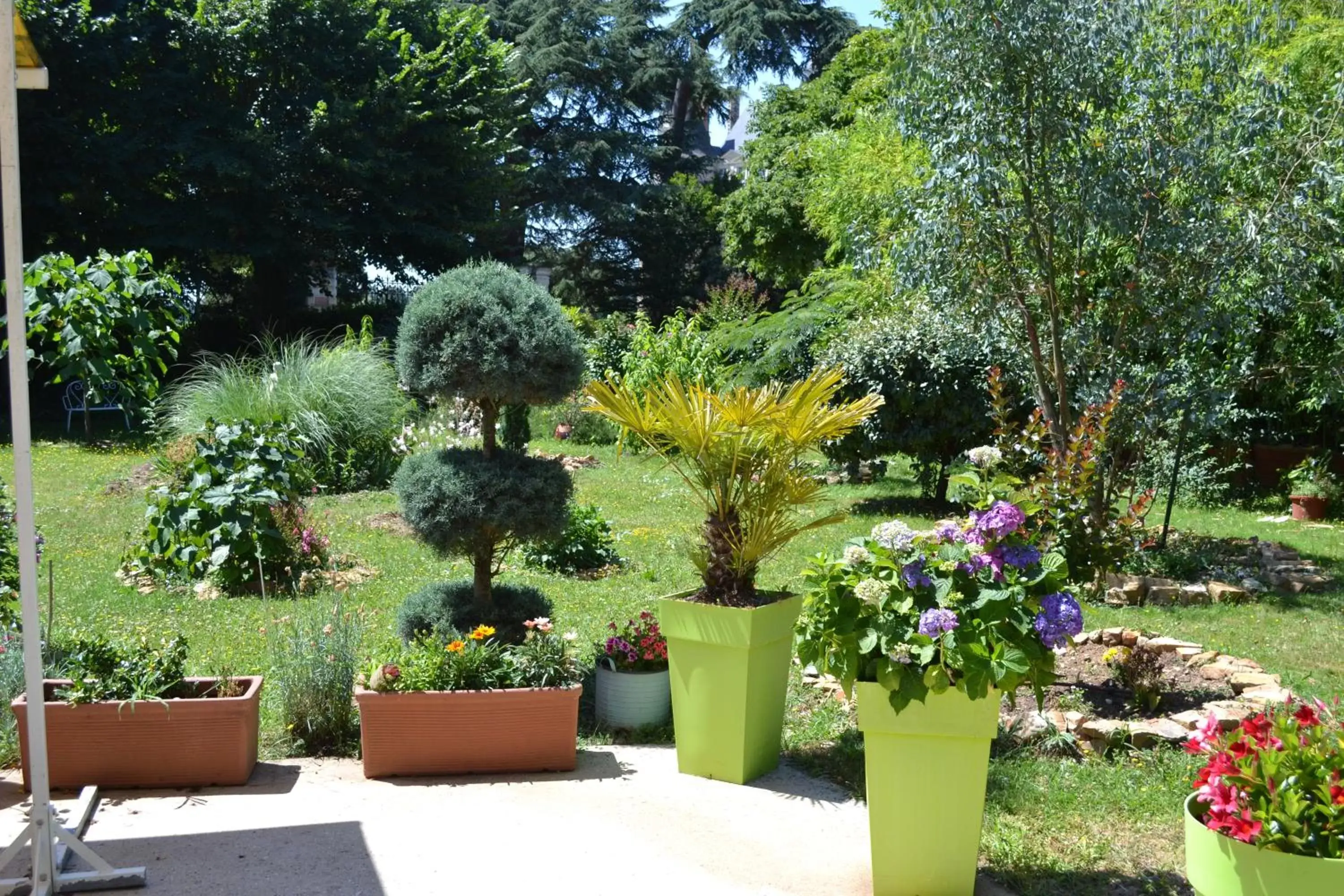 Patio, Garden in Hôtel Le Castel