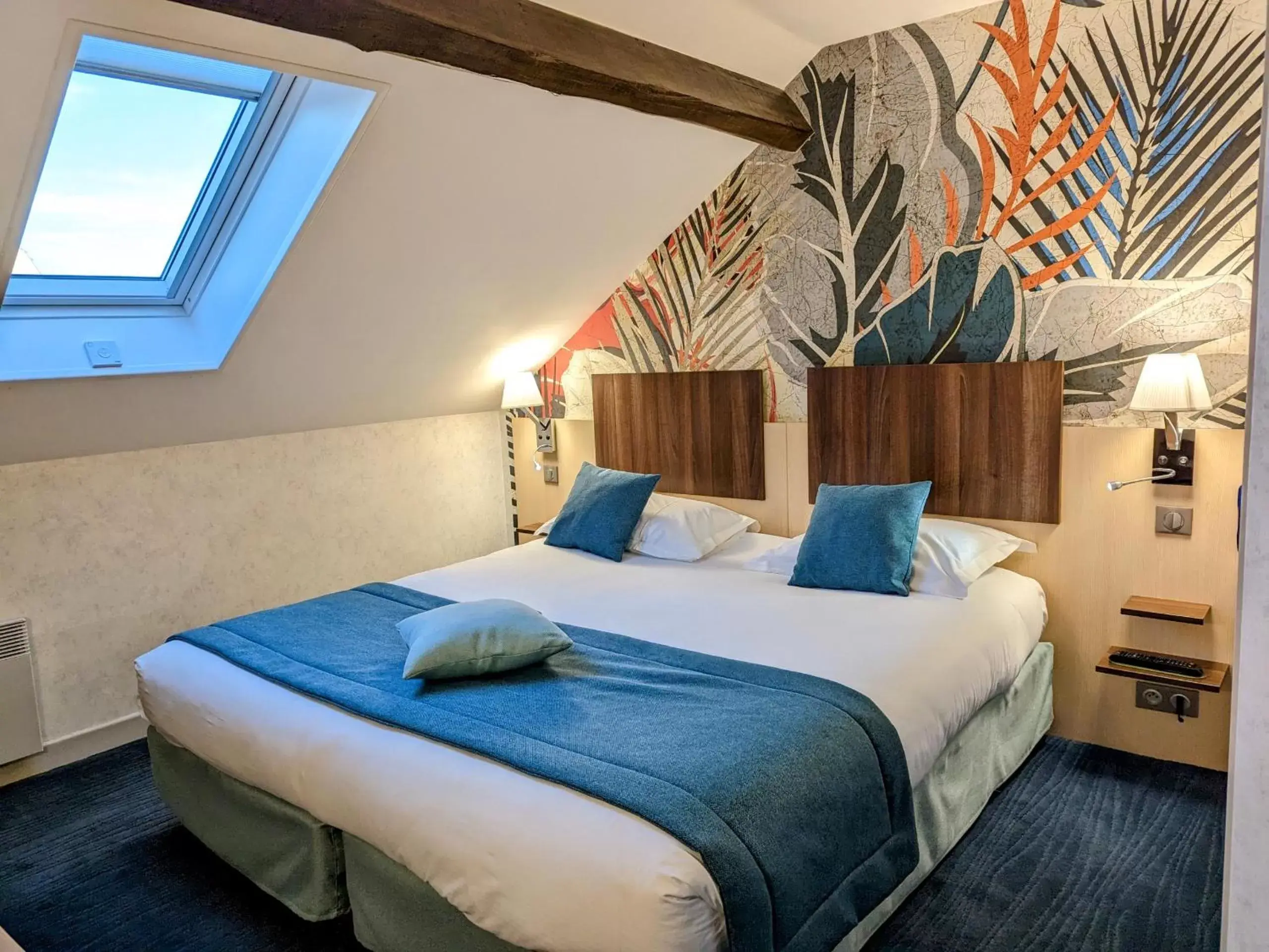 Bed in Arverna Cit'Hotel Vichy
