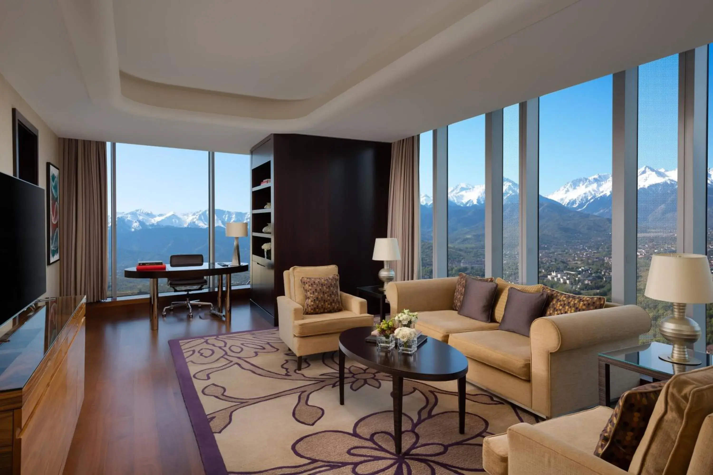 Living room, Seating Area in The Ritz-Carlton Almaty