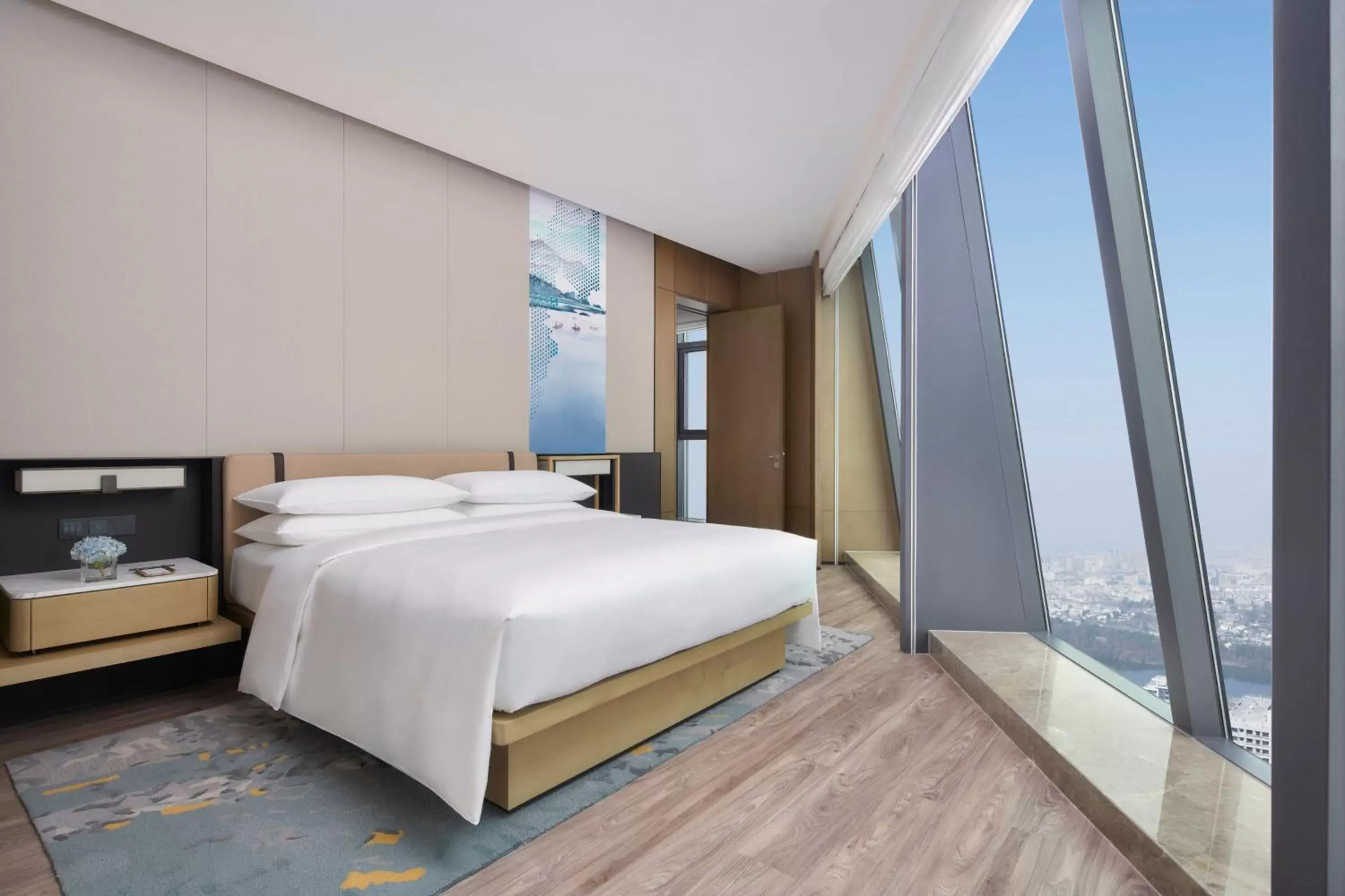 Bedroom, Bed in Jinhua Marriott Hotel