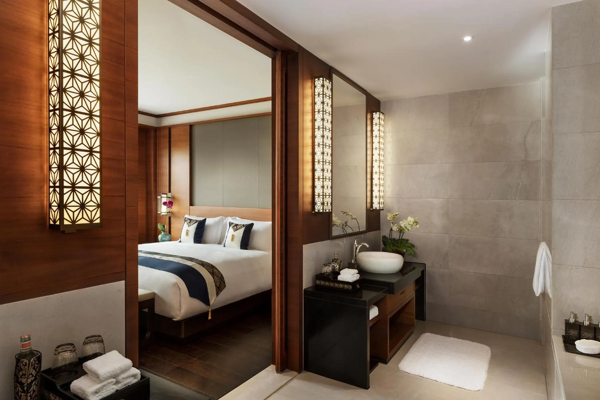 Bed in Anantara Guiyang Resort
