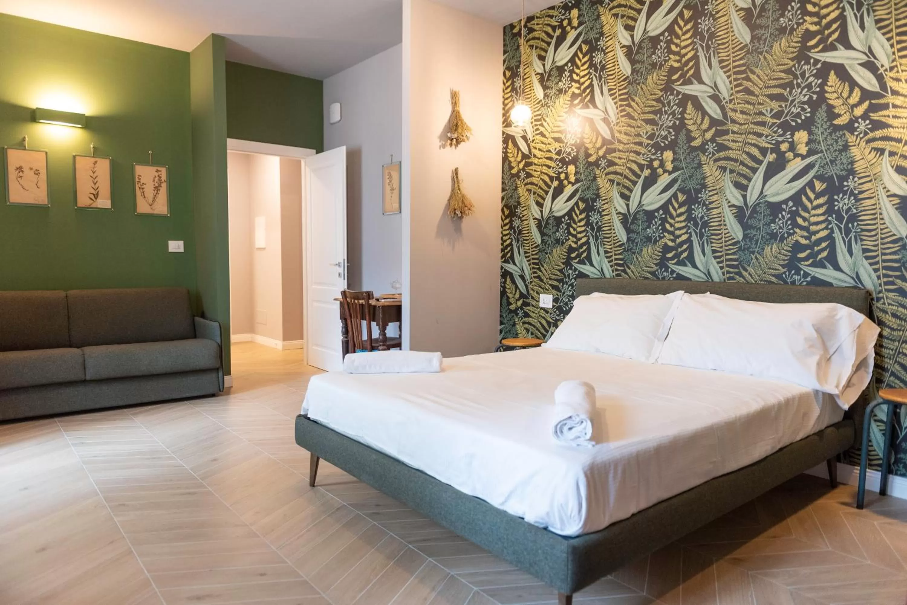 Bed in CASA Room Apartments Machiavelli 13