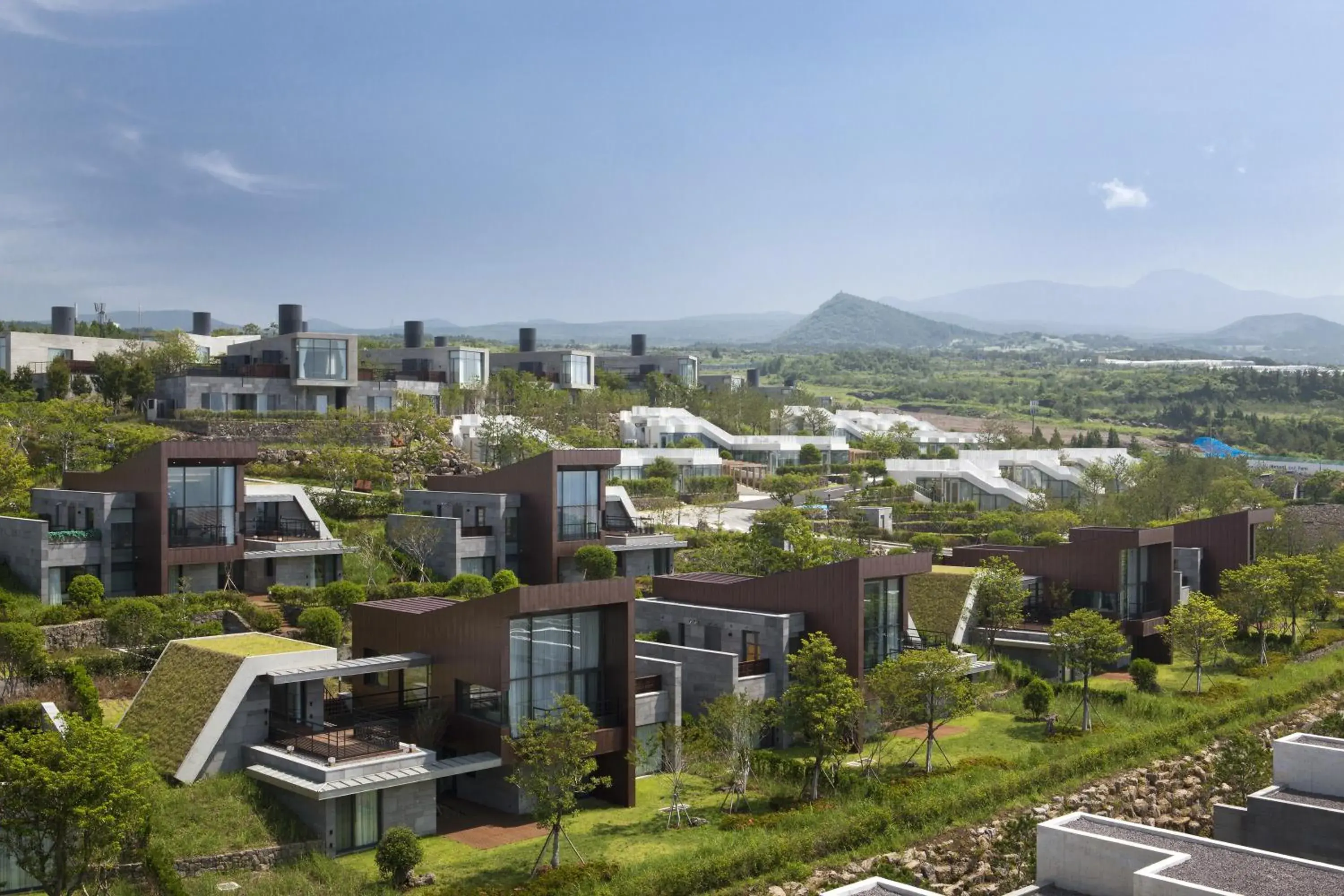 Bird's eye view, Bird's-eye View in Lotte Resort Jeju Artvillas