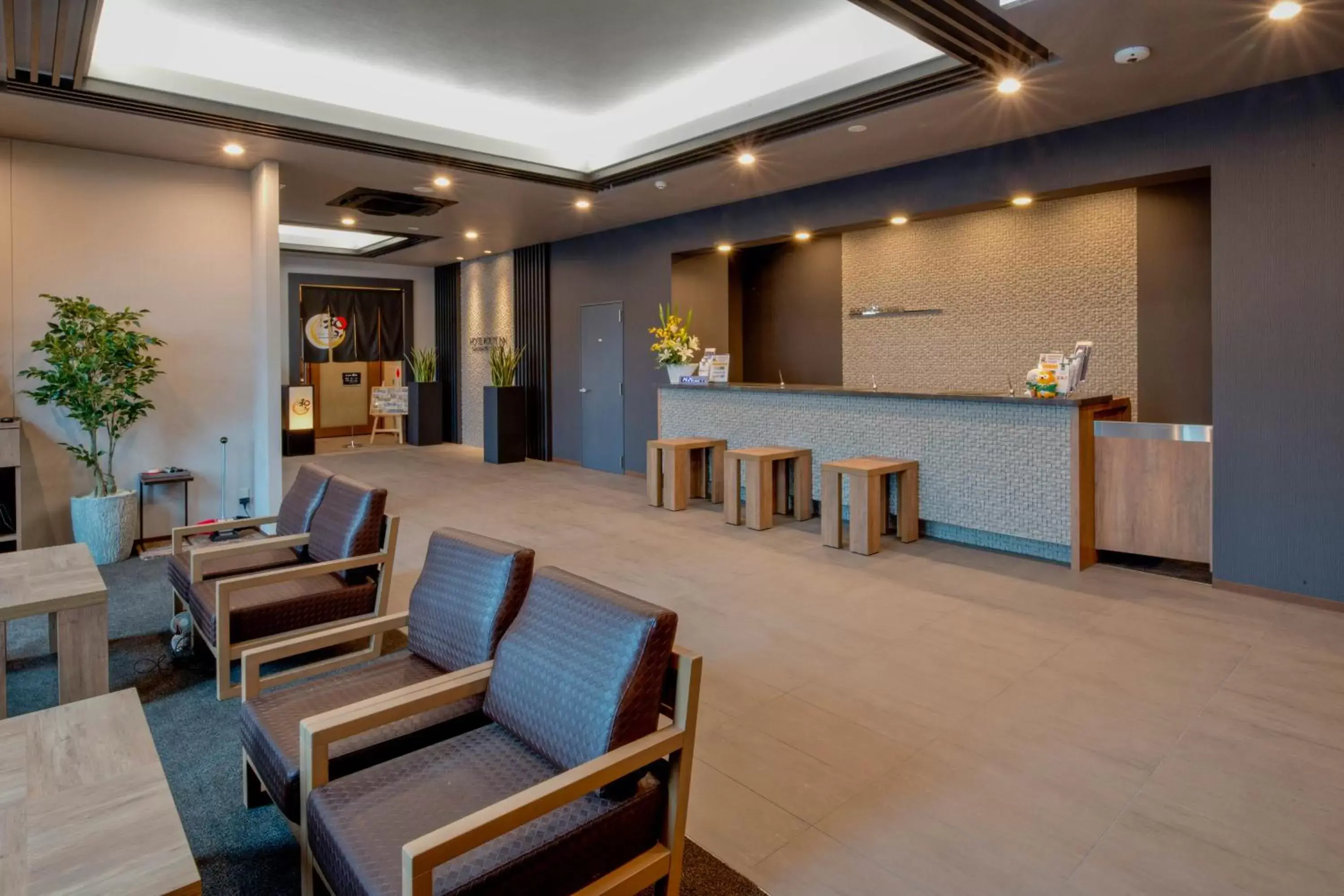 Lobby or reception, Lobby/Reception in Hotel Route Inn Takamatsu Yashima