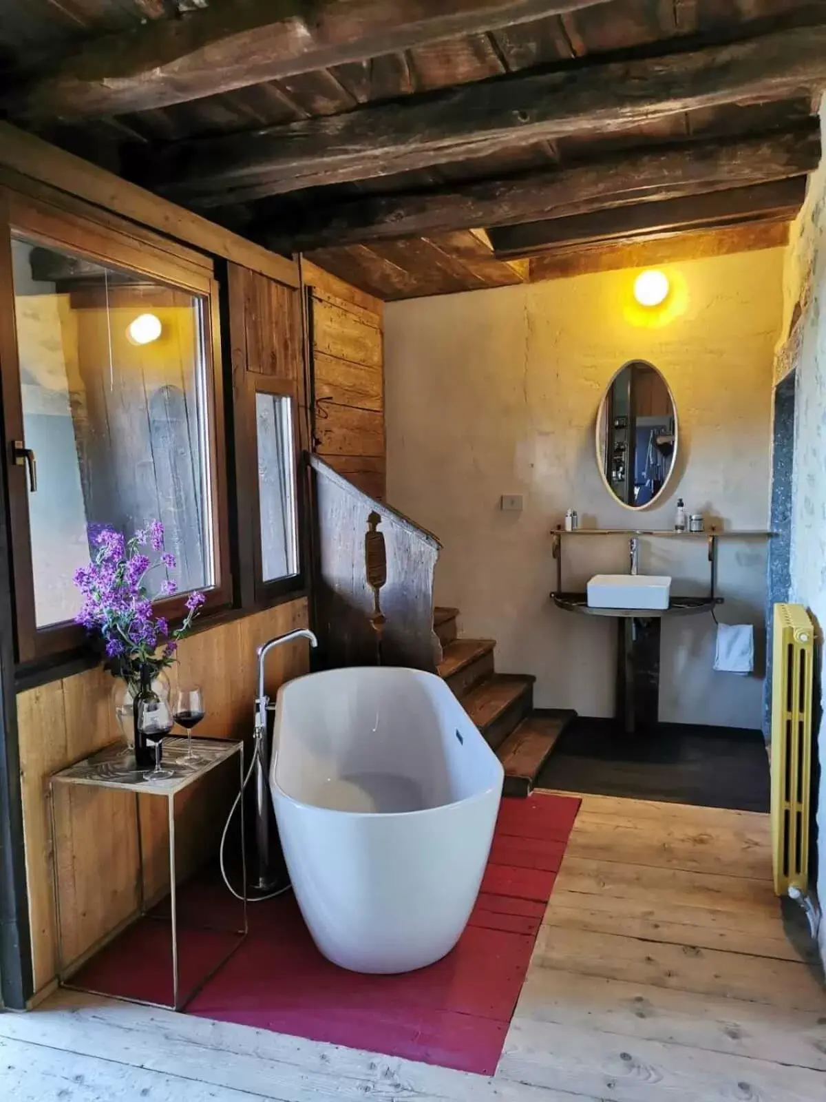 Bathroom in B&B con SPA il Castello di Lucawest