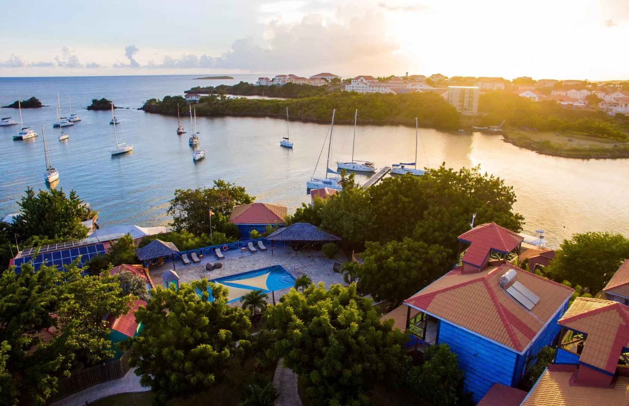 Natural landscape in True Blue Bay Resort