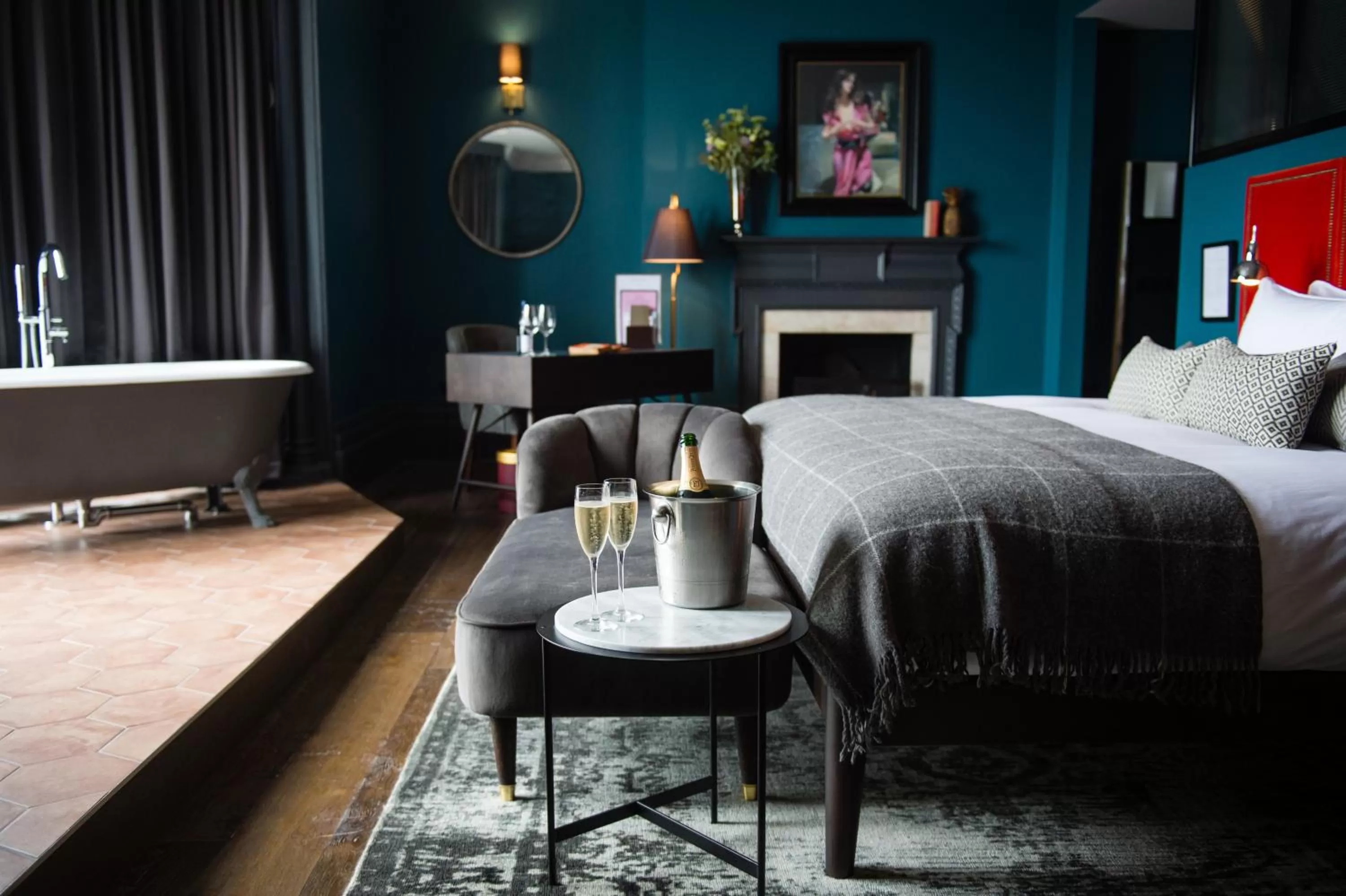 Bedroom, Bed in Avon Gorge by Hotel du Vin