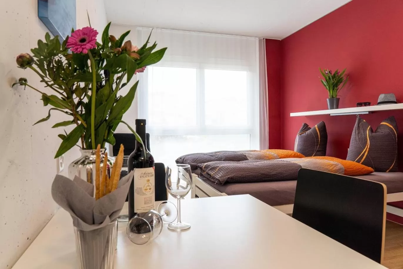 Bed in Anstatthotel Horw - app self-check-in