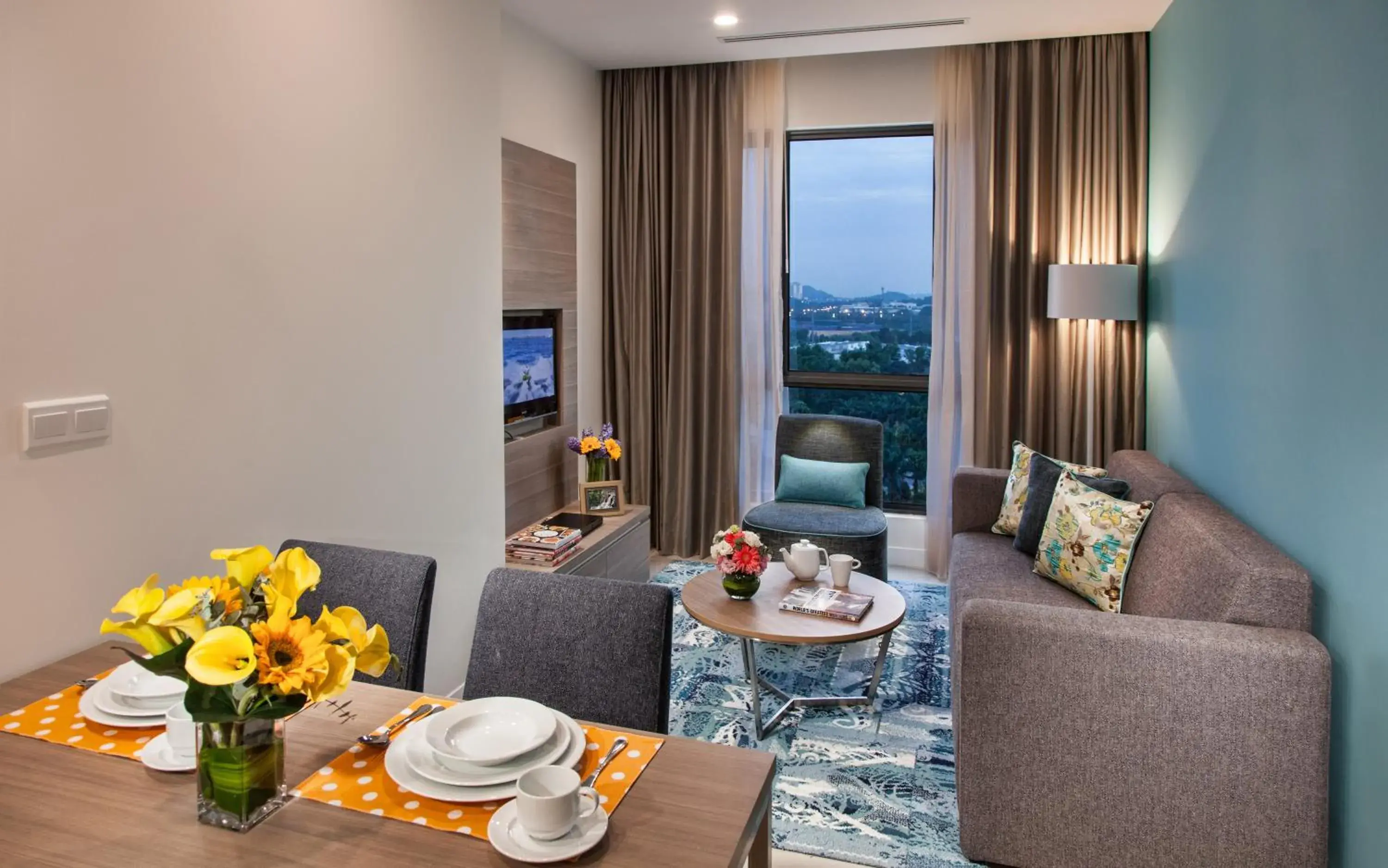 Living room, Seating Area in Citadines DPulze Cyberjaya