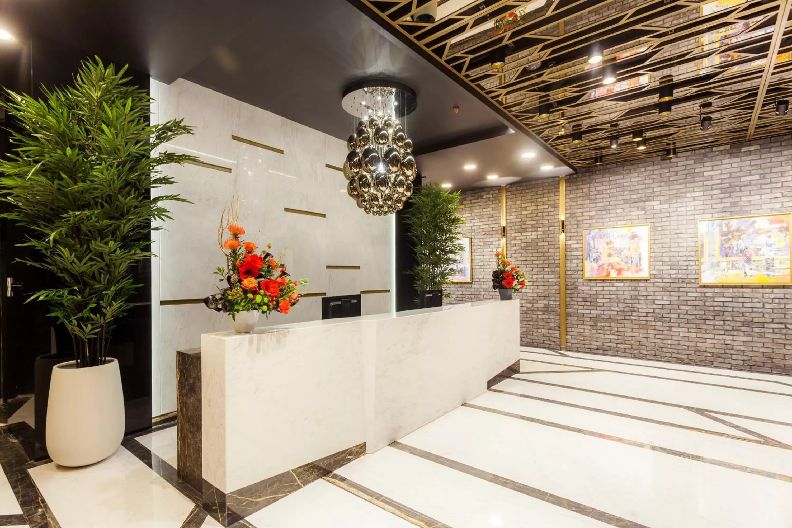 Lobby or reception in Hotel Platinia Lobby or reception in Hotel Platinia