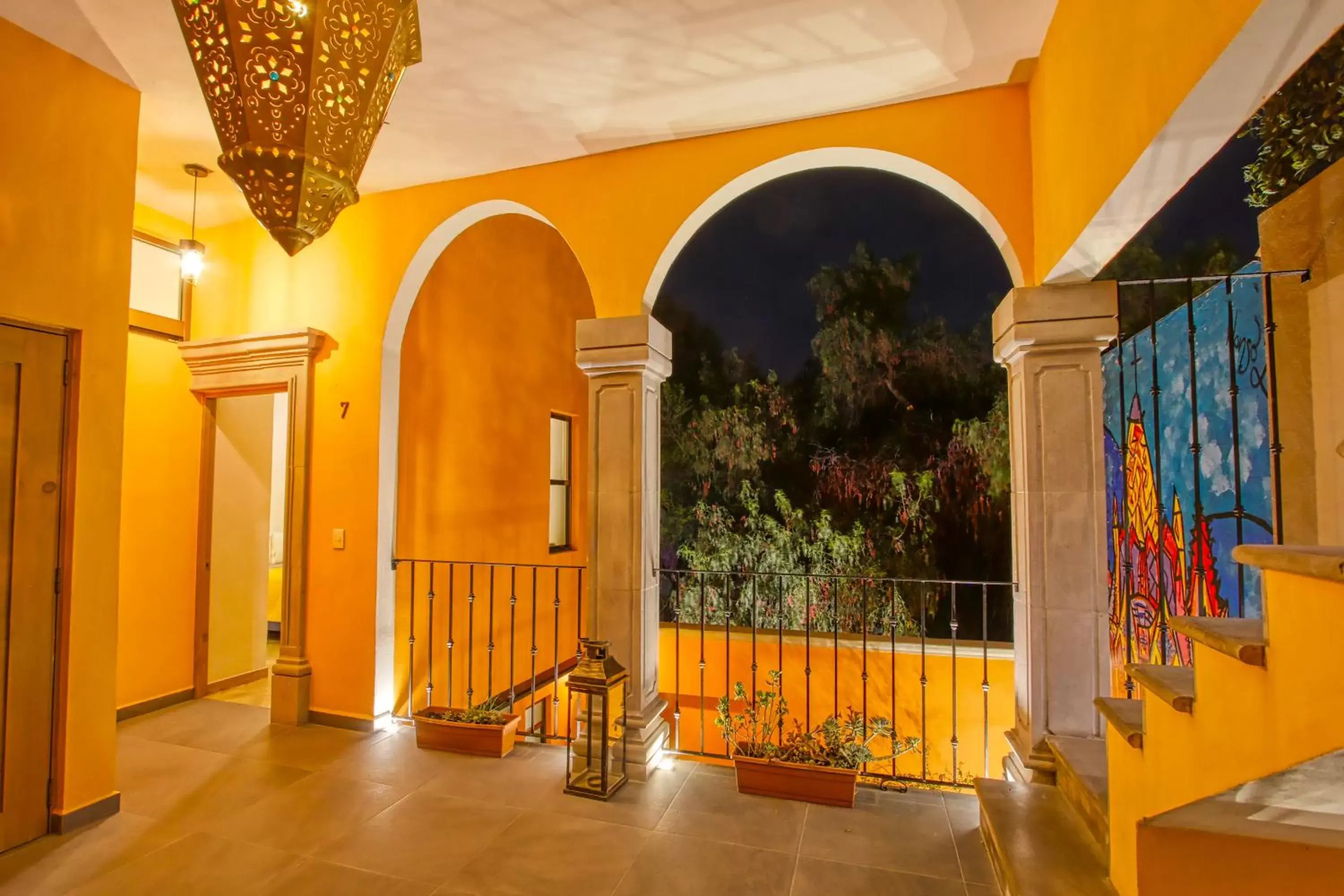 Inner courtyard view in El Secreto