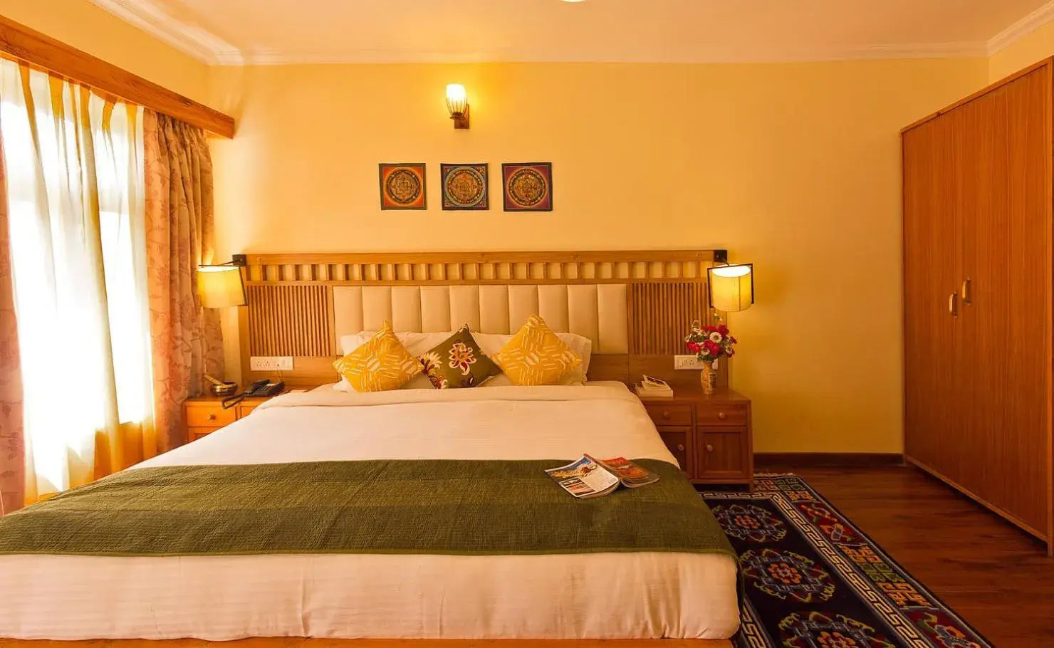 Bed in Ladakh Residency