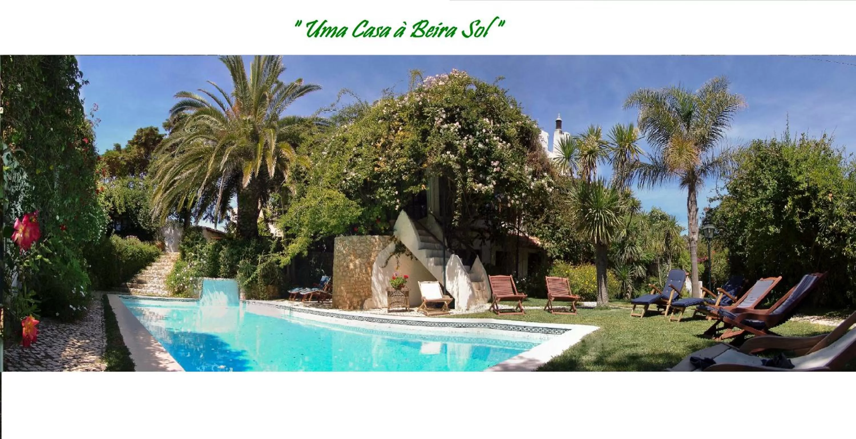 Garden, Swimming Pool in Uma Casa a Beira Sol