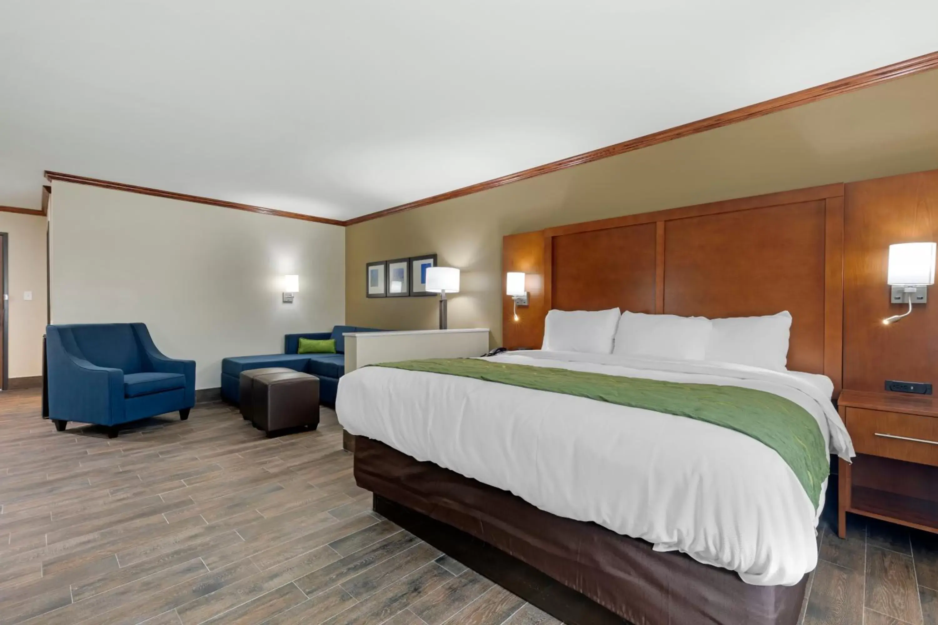 Bed in Comfort Suites West Monroe near Ike Hamilton Expo Center