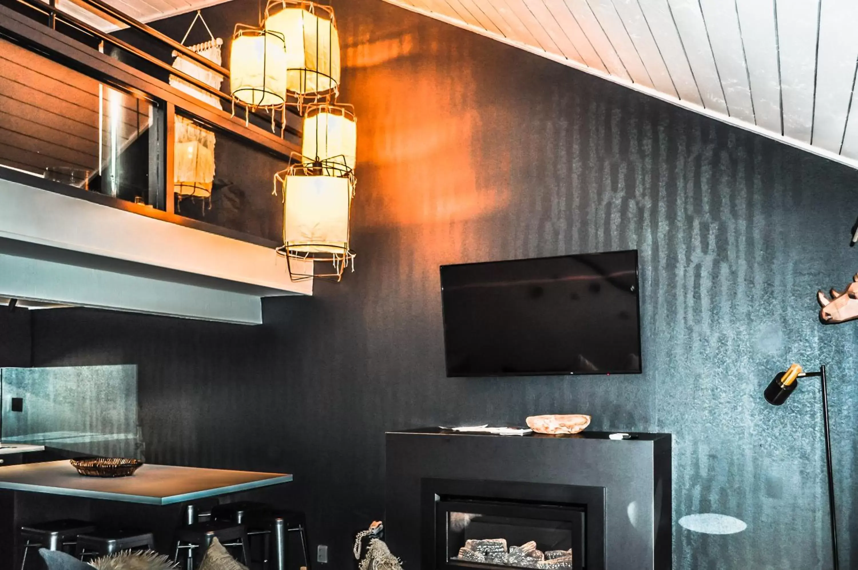 Decorative detail, TV/Entertainment Center in The Lofts Apartments