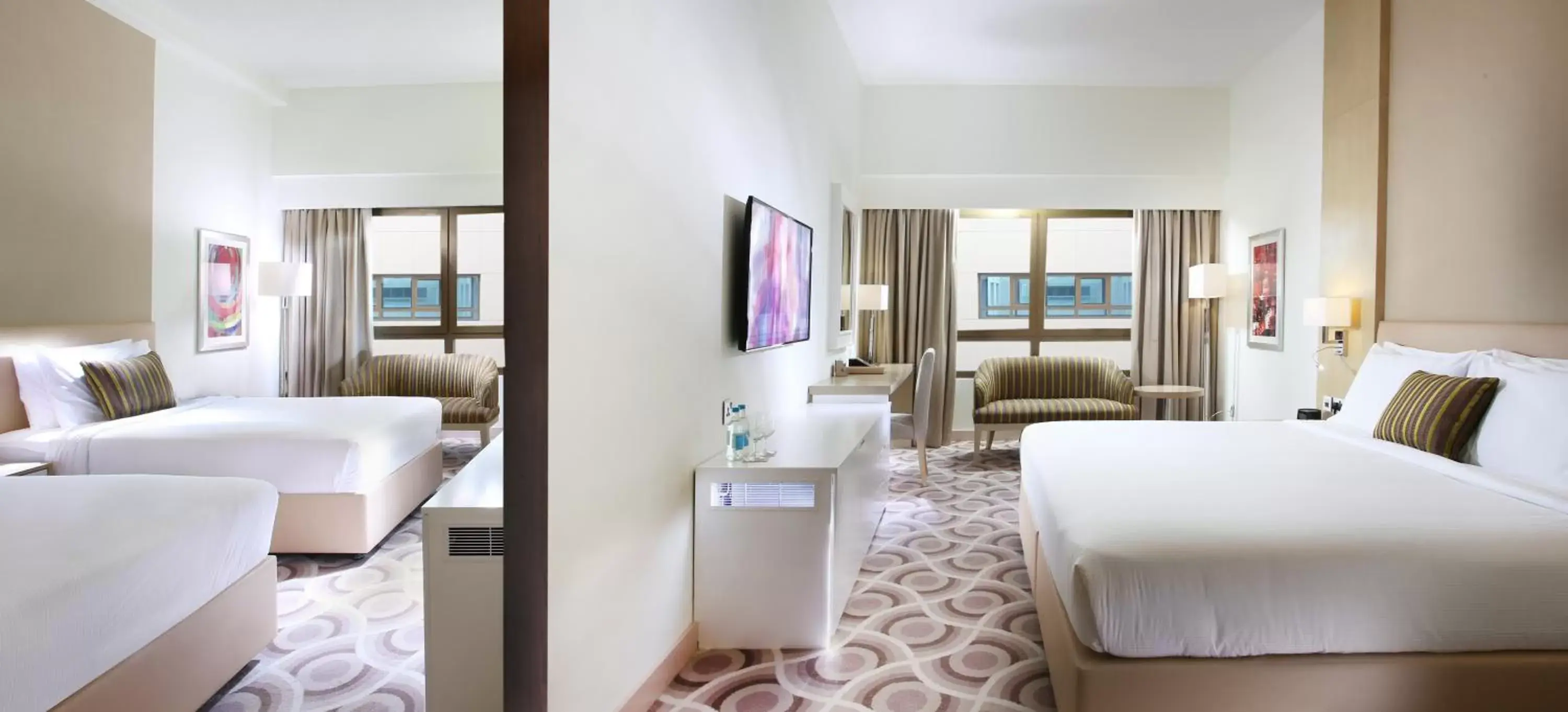 Family Room With Complimentary Beach & Mall Shuttle Bus in Metropolitan Hotel Dubai Family Room With Complimentary Beach & Mall Shuttle Bus in Metropolitan Hotel Dubai
