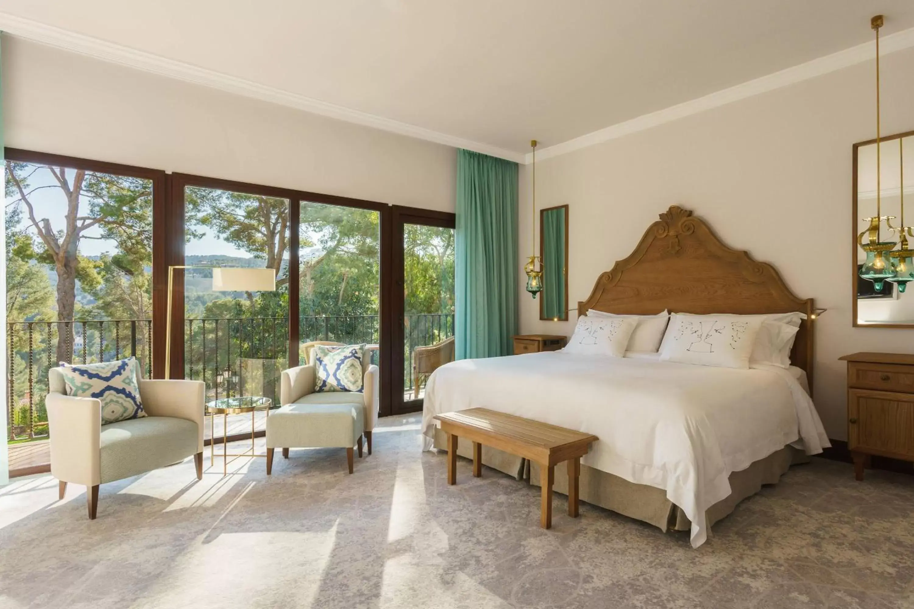 Classic Terrace Queen Room with Balcony and Garden View in Castillo Hotel Son Vida, a Luxury Collection Hotel, Mallorca Classic Terrace Queen Room with Balcony and Garden View in Castillo Hotel Son Vida, a Luxury Collection Hotel, Mallorca
