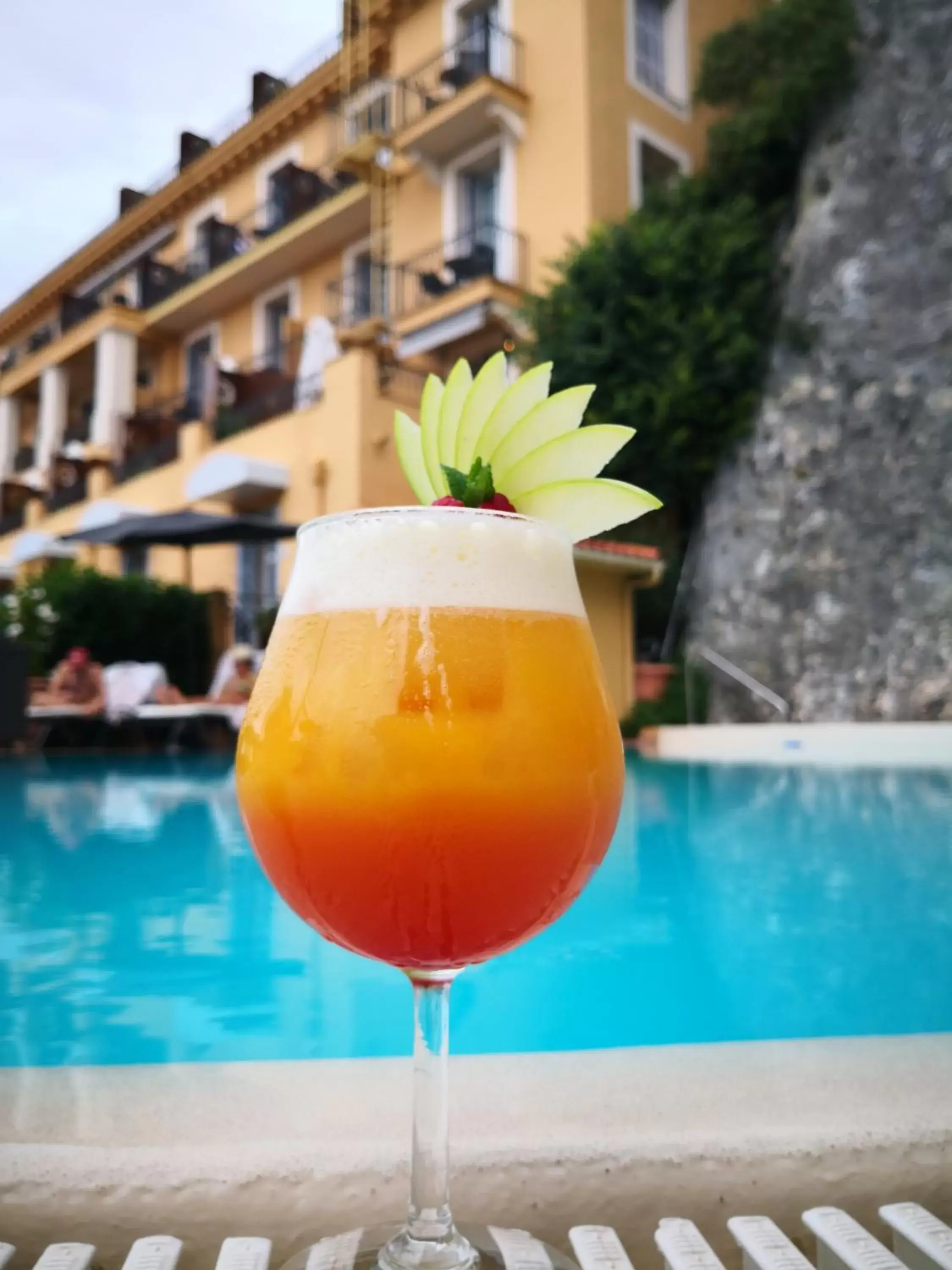 Alcoholic drinks, Swimming Pool in Hôtel La Pérouse Nice Baie des Anges - Recently fully renovated
