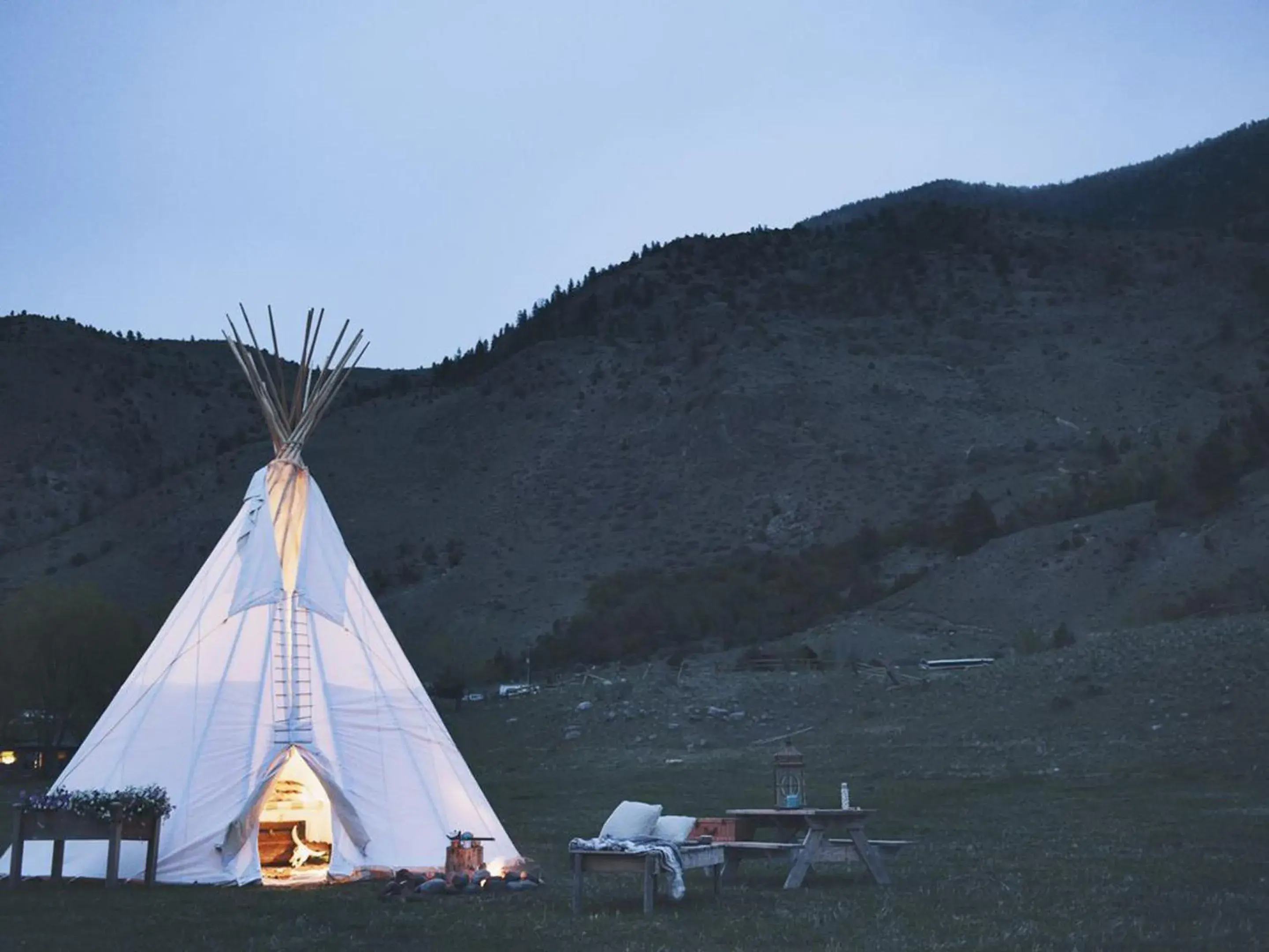 Mountain view in Dreamcatcher Tipi Hotel