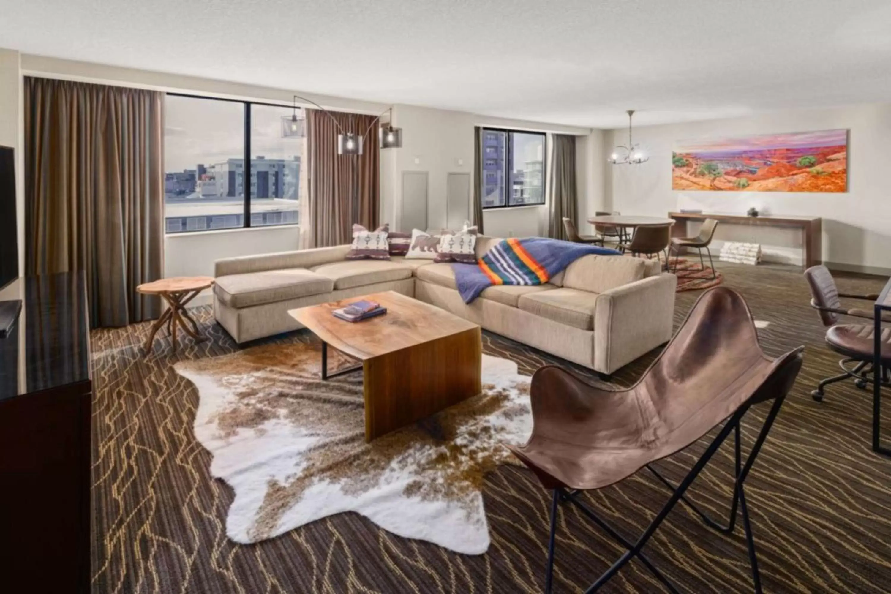 Bedroom, Seating Area in Hilton Salt Lake City Center