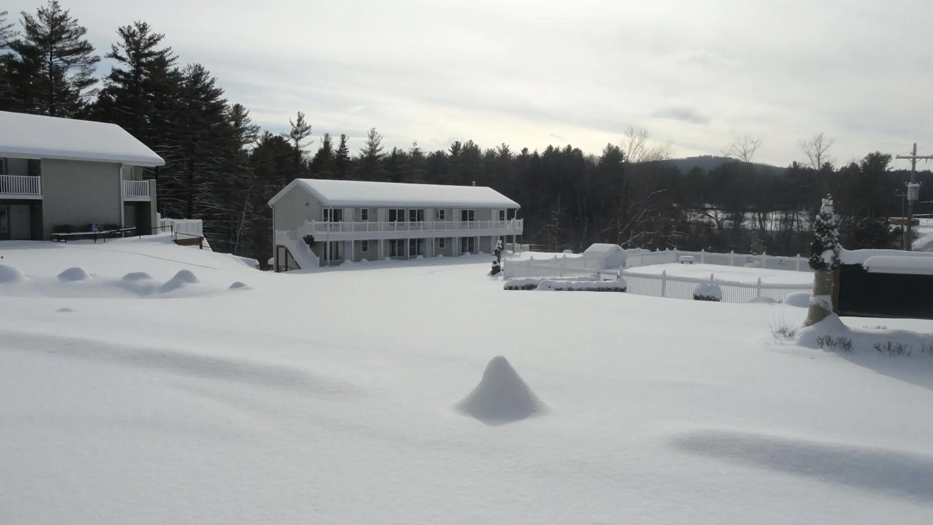 Winter in Studio Motel of Lake George