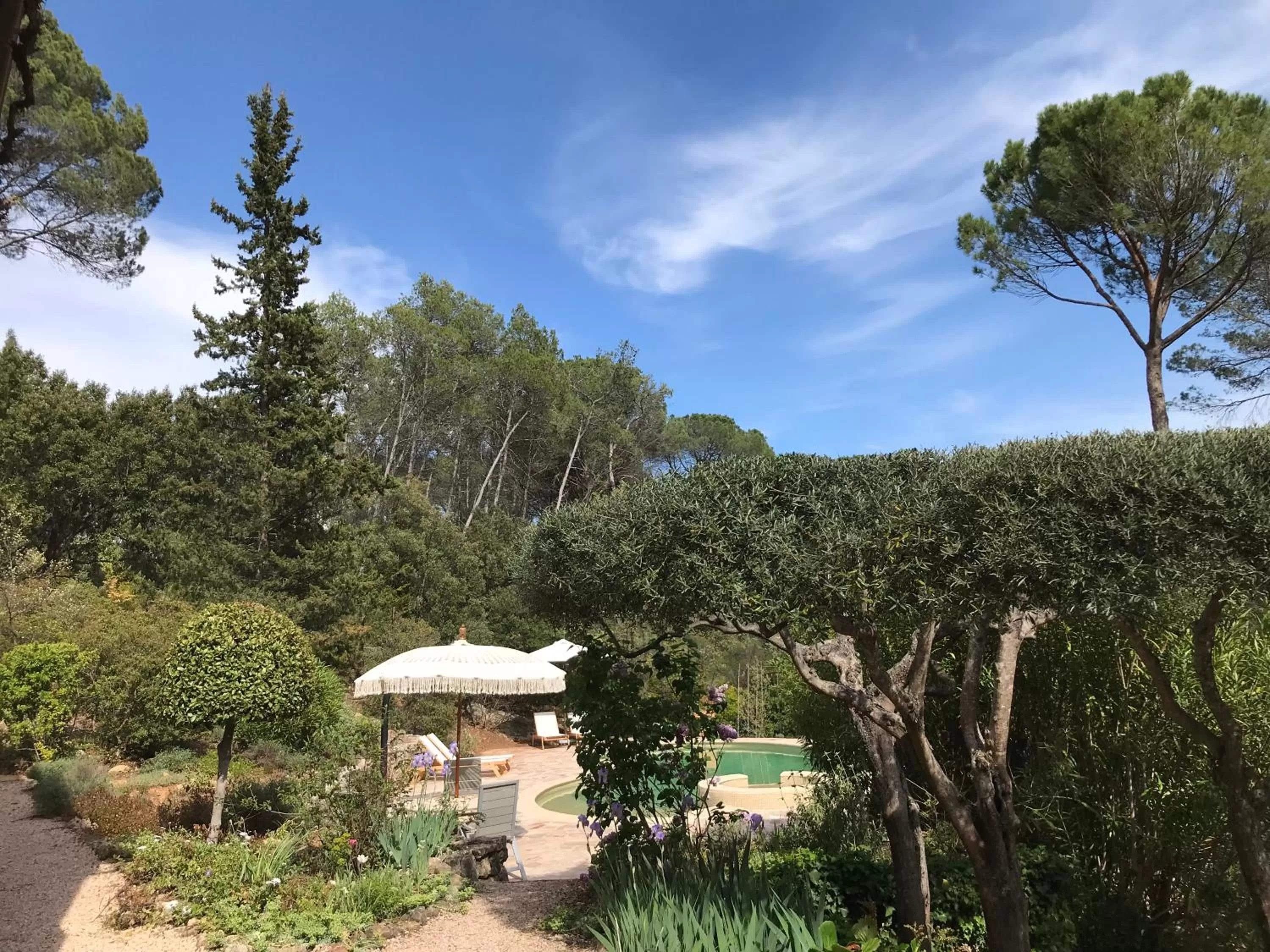 Garden view in Les Bosquets
