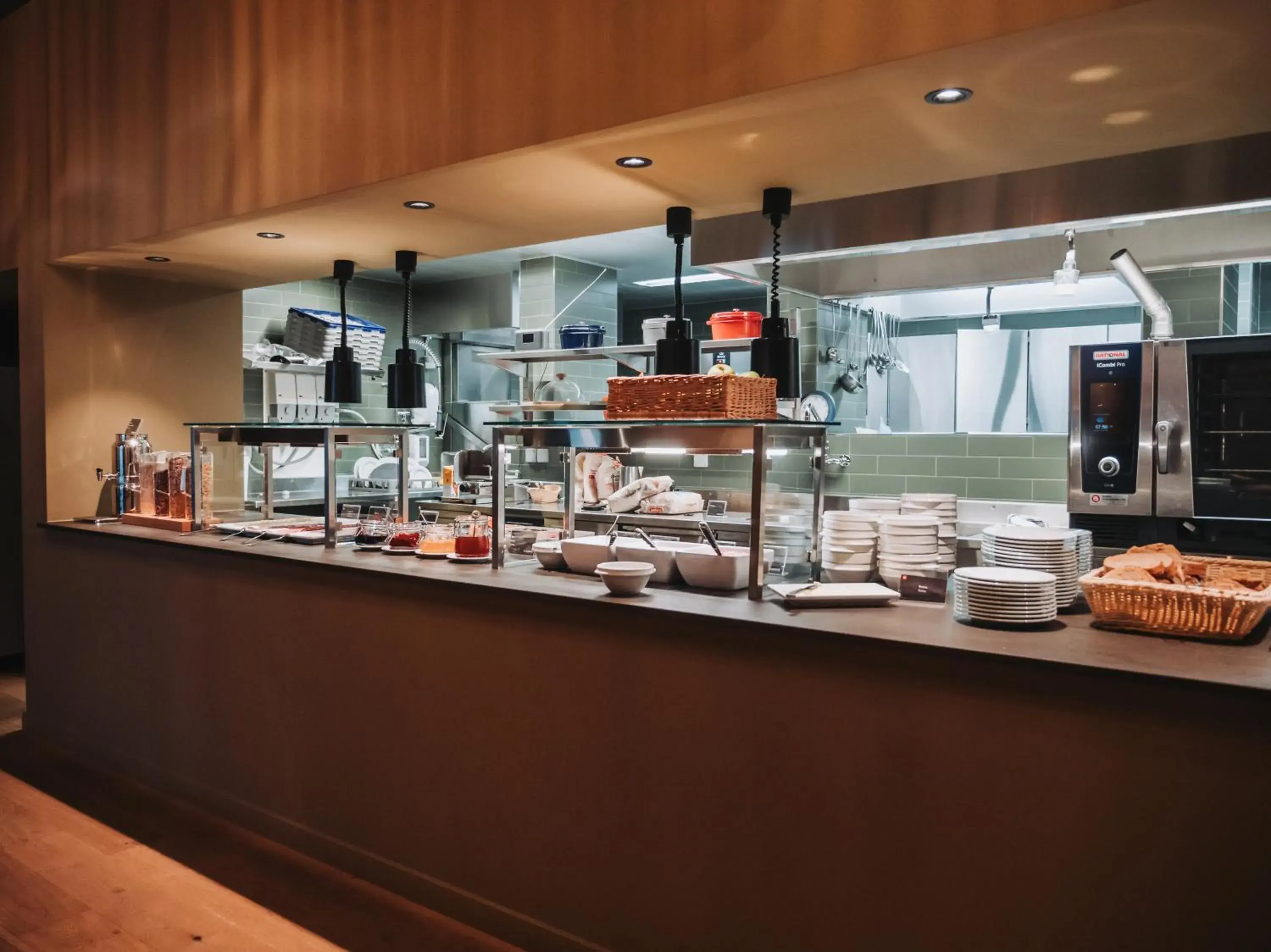 Buffet breakfast in Montreux Youth Hostel Buffet breakfast in Montreux Youth Hostel