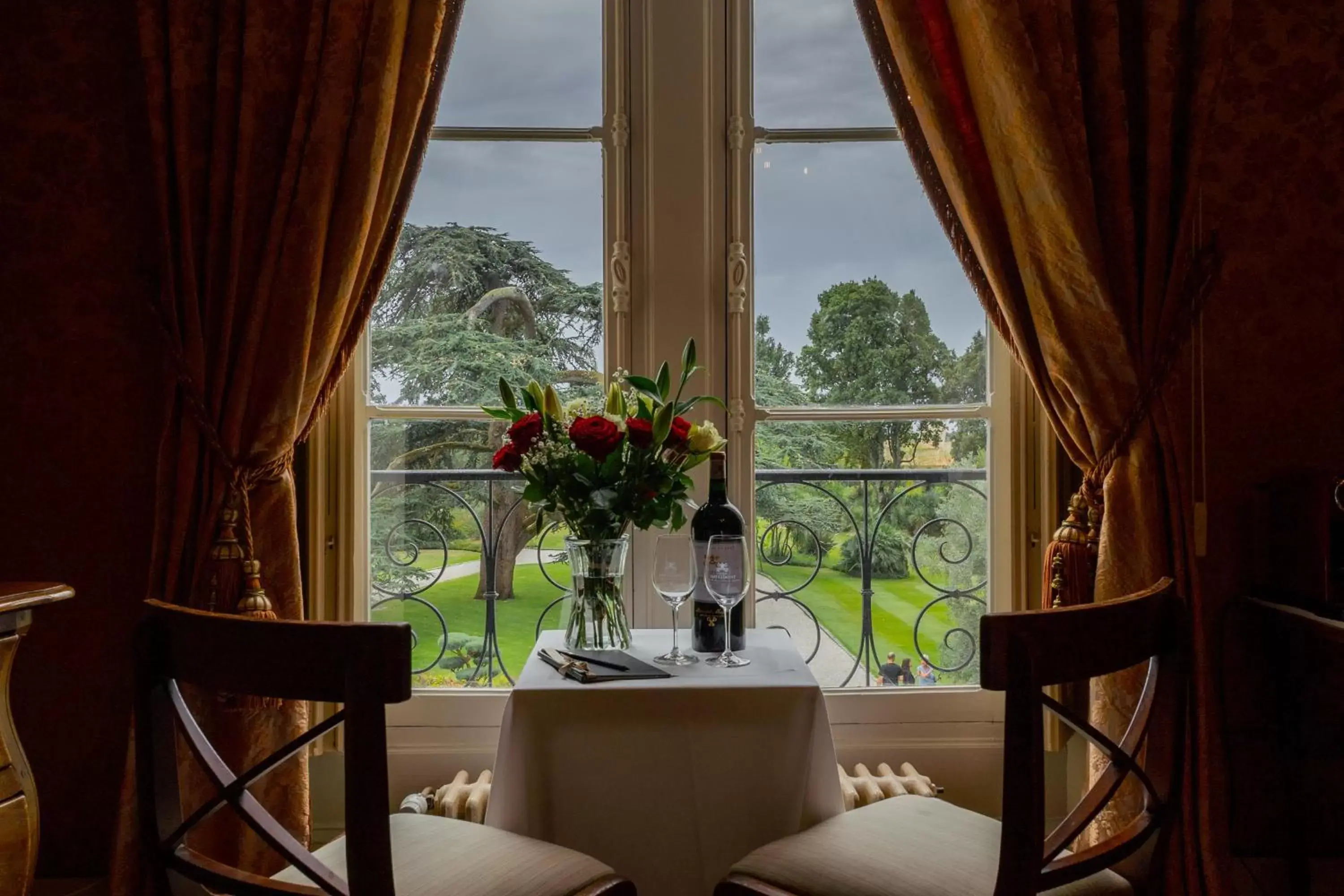 Garden view in Château Pape Clément