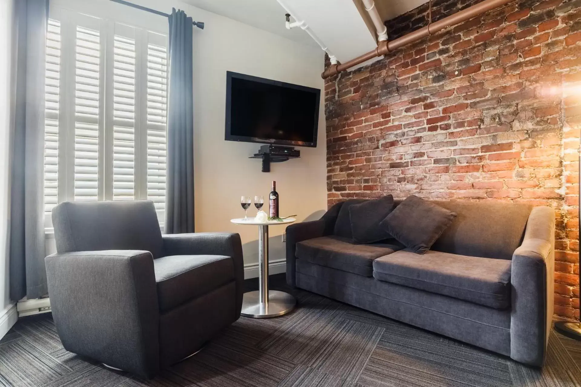 TV and multimedia, Seating Area in Hôtel des Coutellier