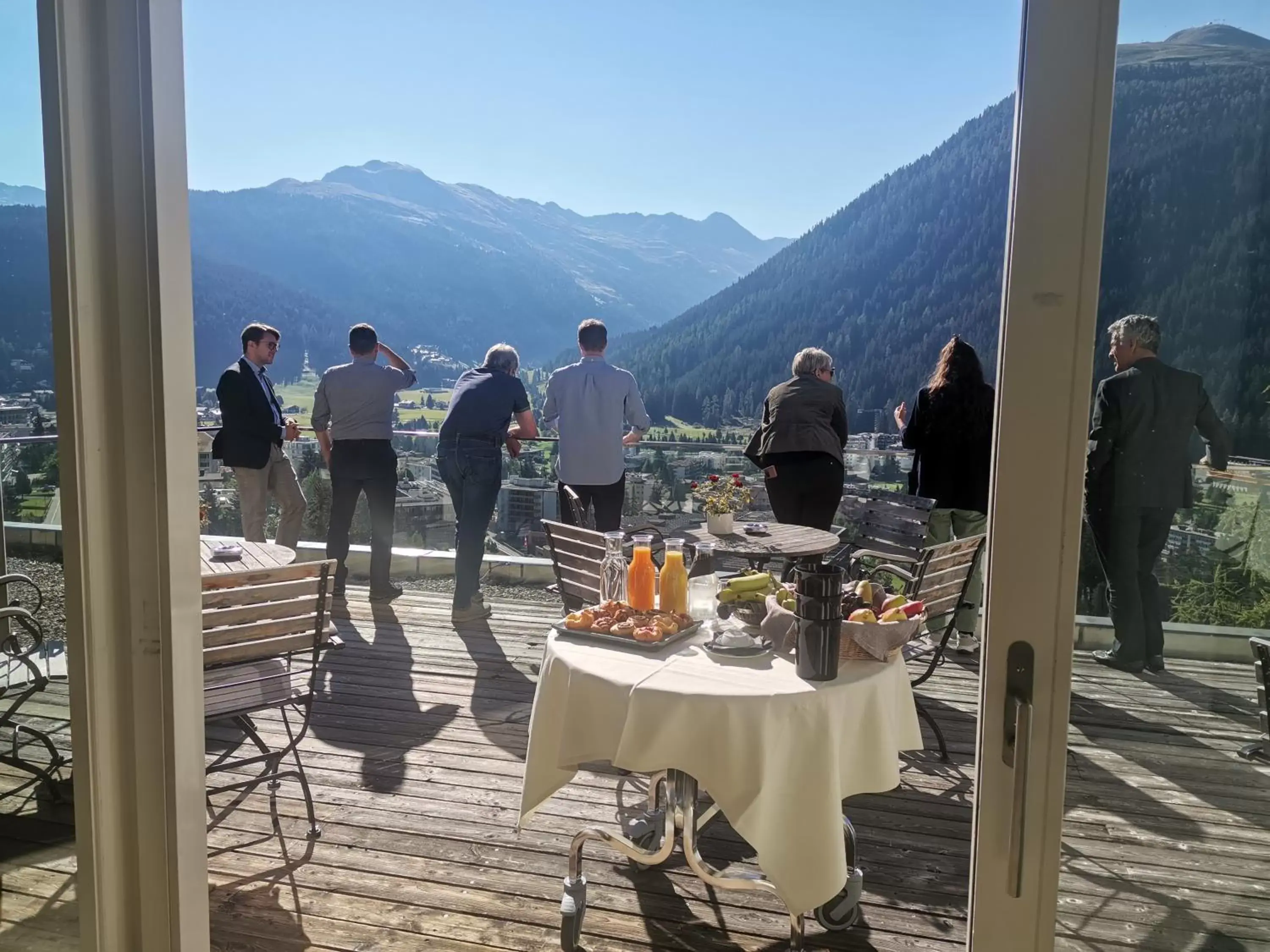 Balcony/Terrace in Waldhotel & SPA Davos - for body & soul