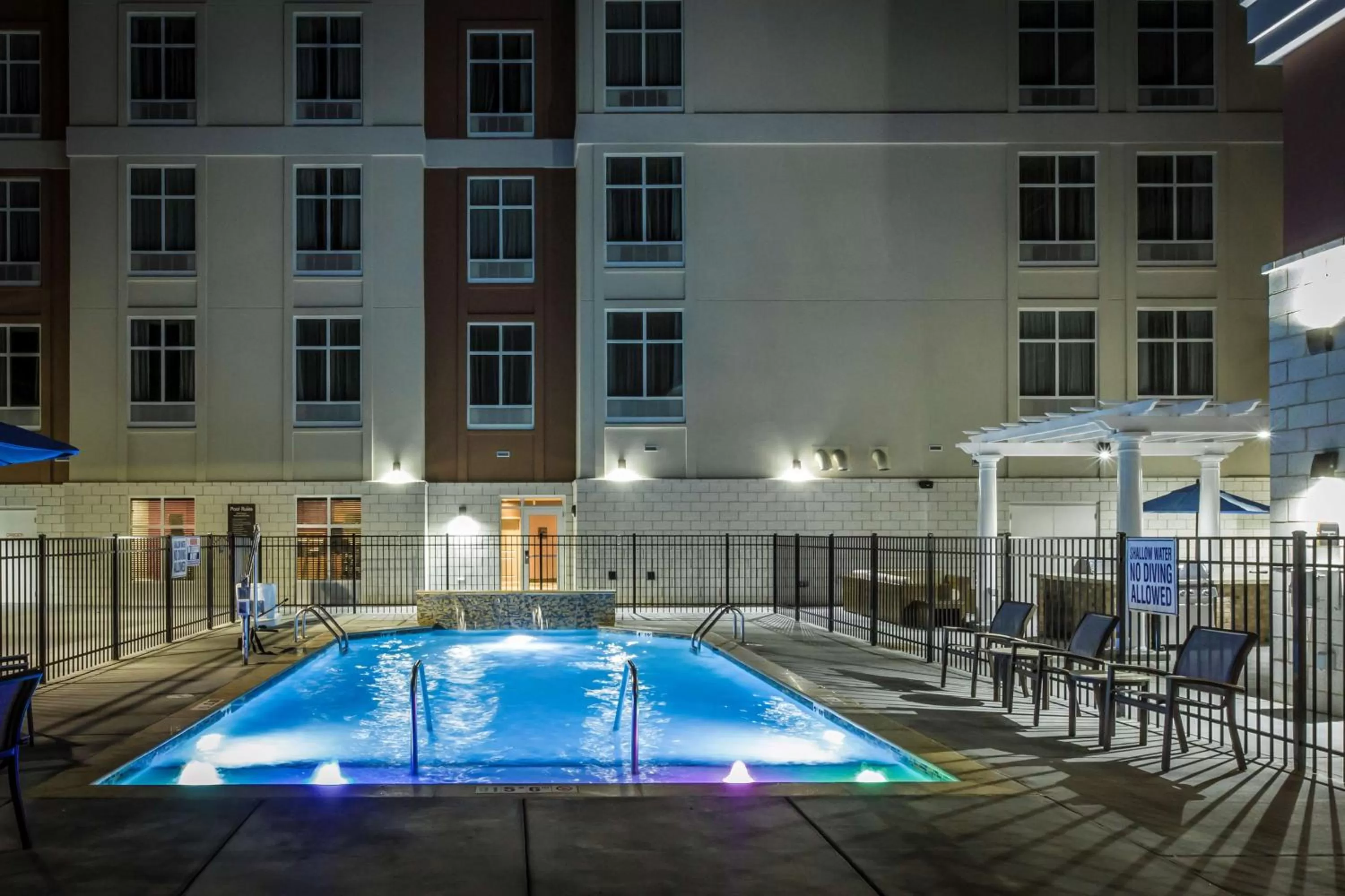 Pool view in Homewood Suites by Hilton Charlotte Ballantyne, NC