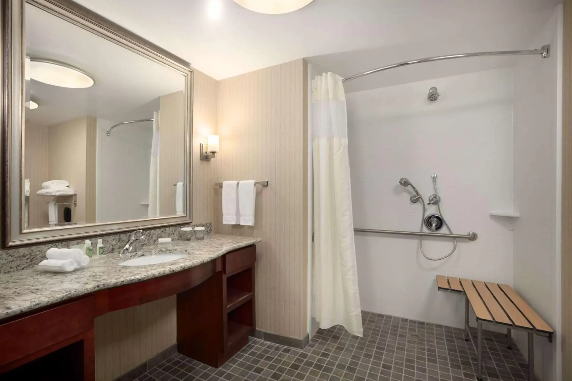 Bathroom in Homewood Suites Atlantic City Egg Harbor Township