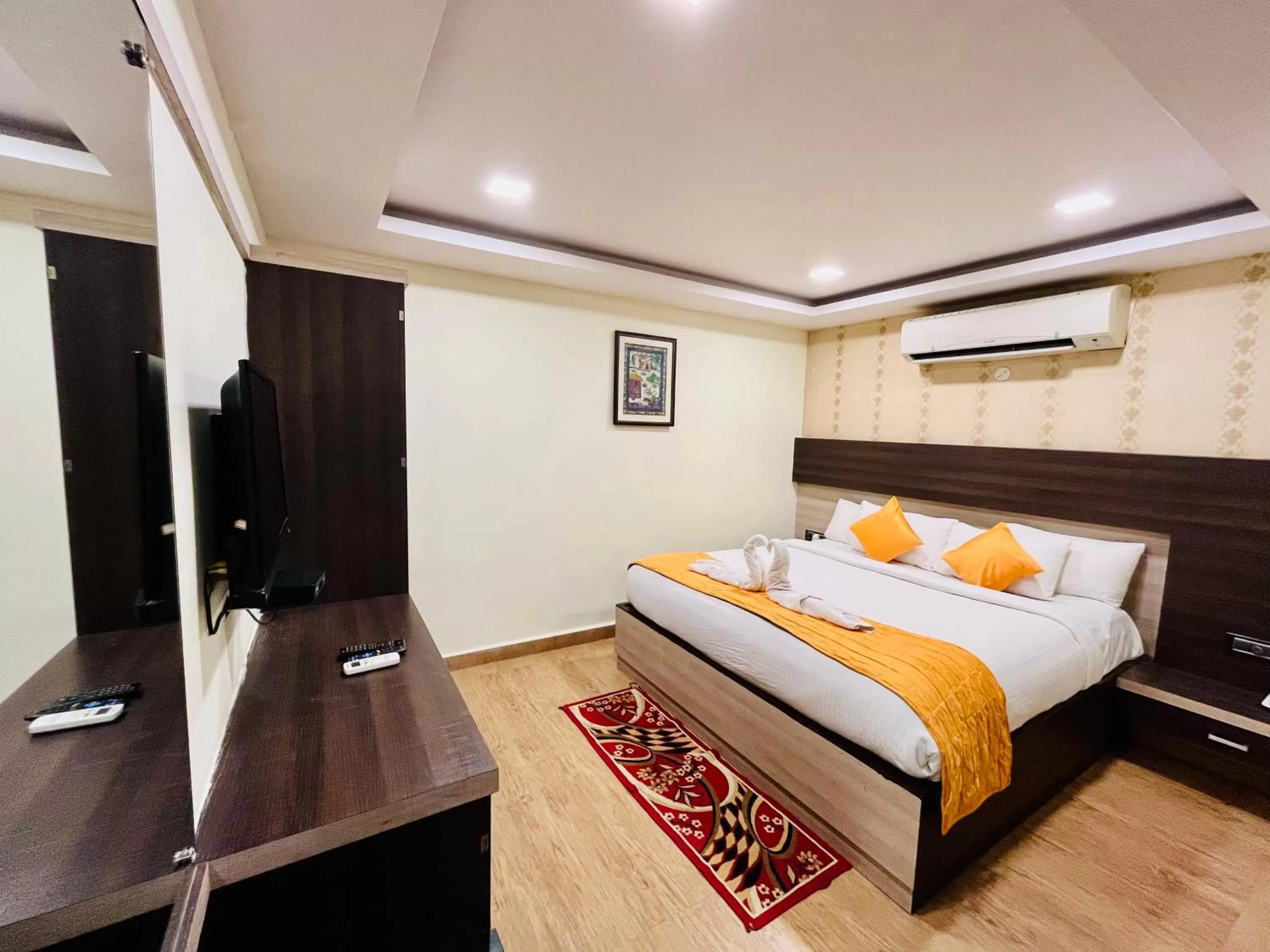 Bed in Shankar Bhavan By Vinayak Hotels