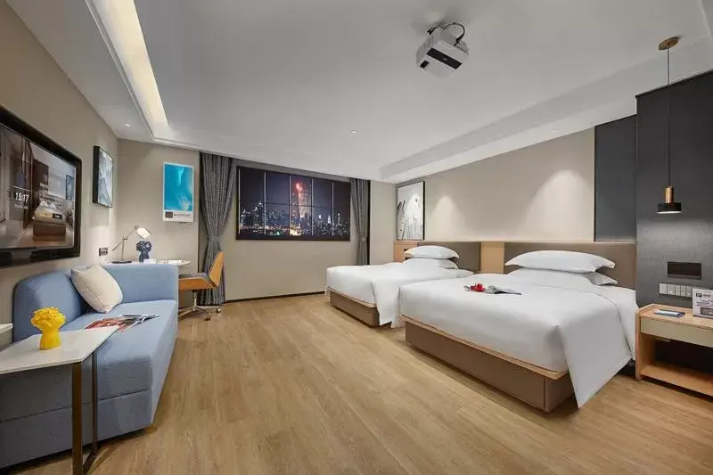 Budget Double or Twin Room in Fengyue Light Shang Hotel Guangzhou Baiyun Airport Store Budget Double or Twin Room in Fengyue Light Shang Hotel Guangzhou Baiyun Airport Store