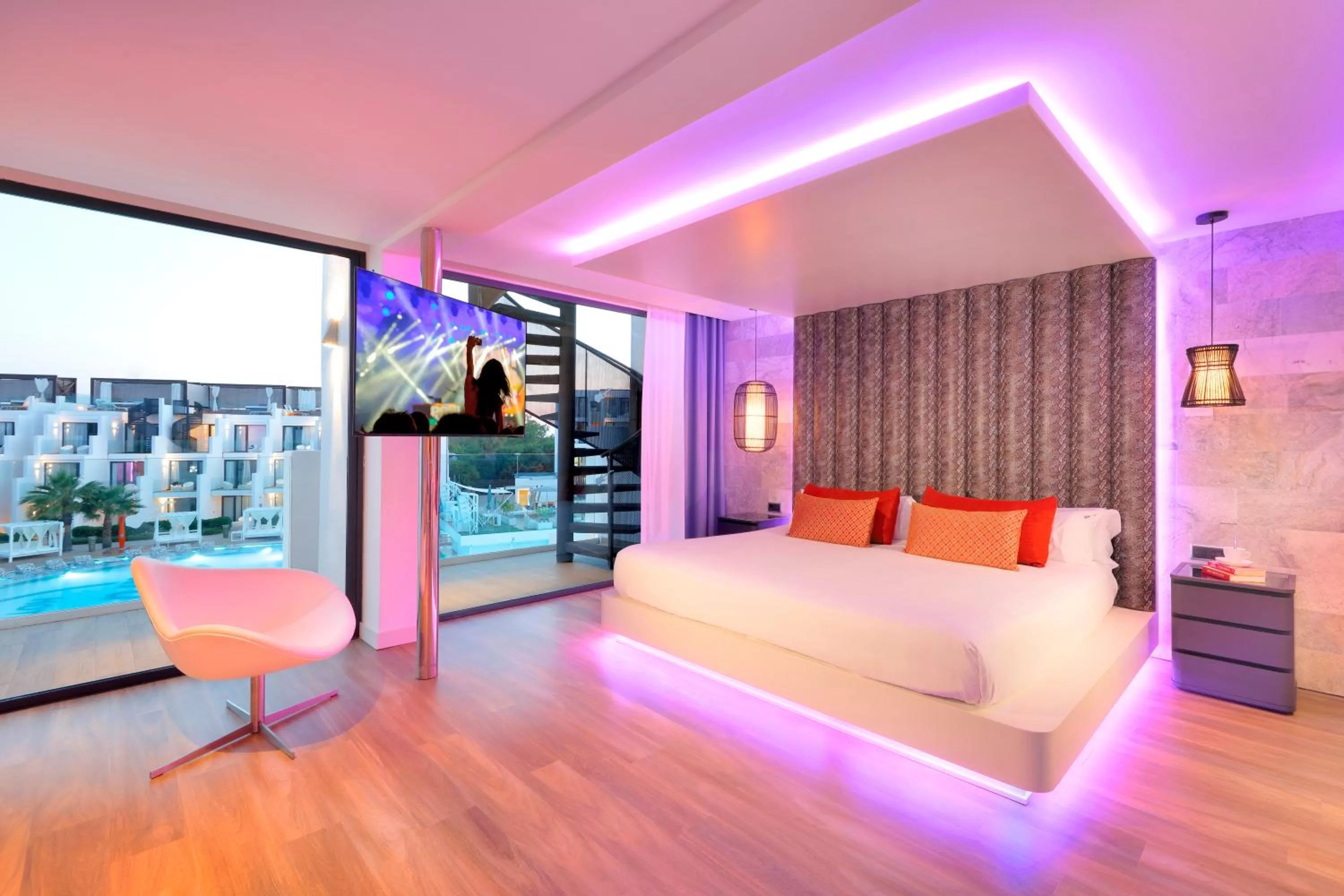 Bed in Hard Rock Hotel Ibiza