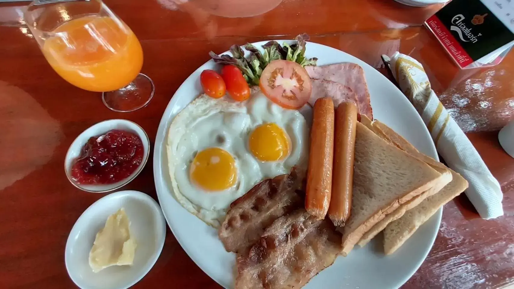 Breakfast in Panisara Pool Villa Resort Huahin