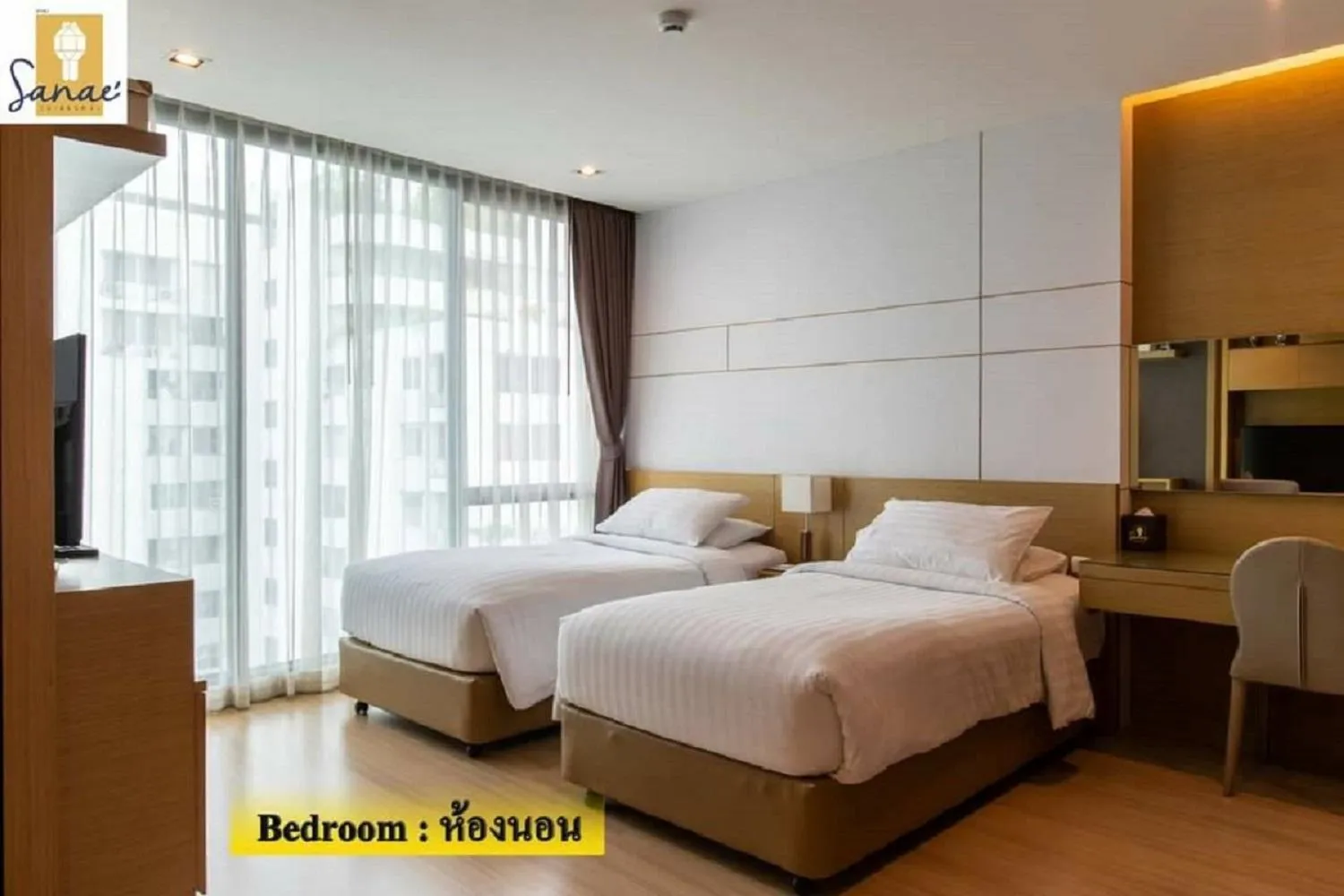 Bed in Sanae' Hotel Nimman