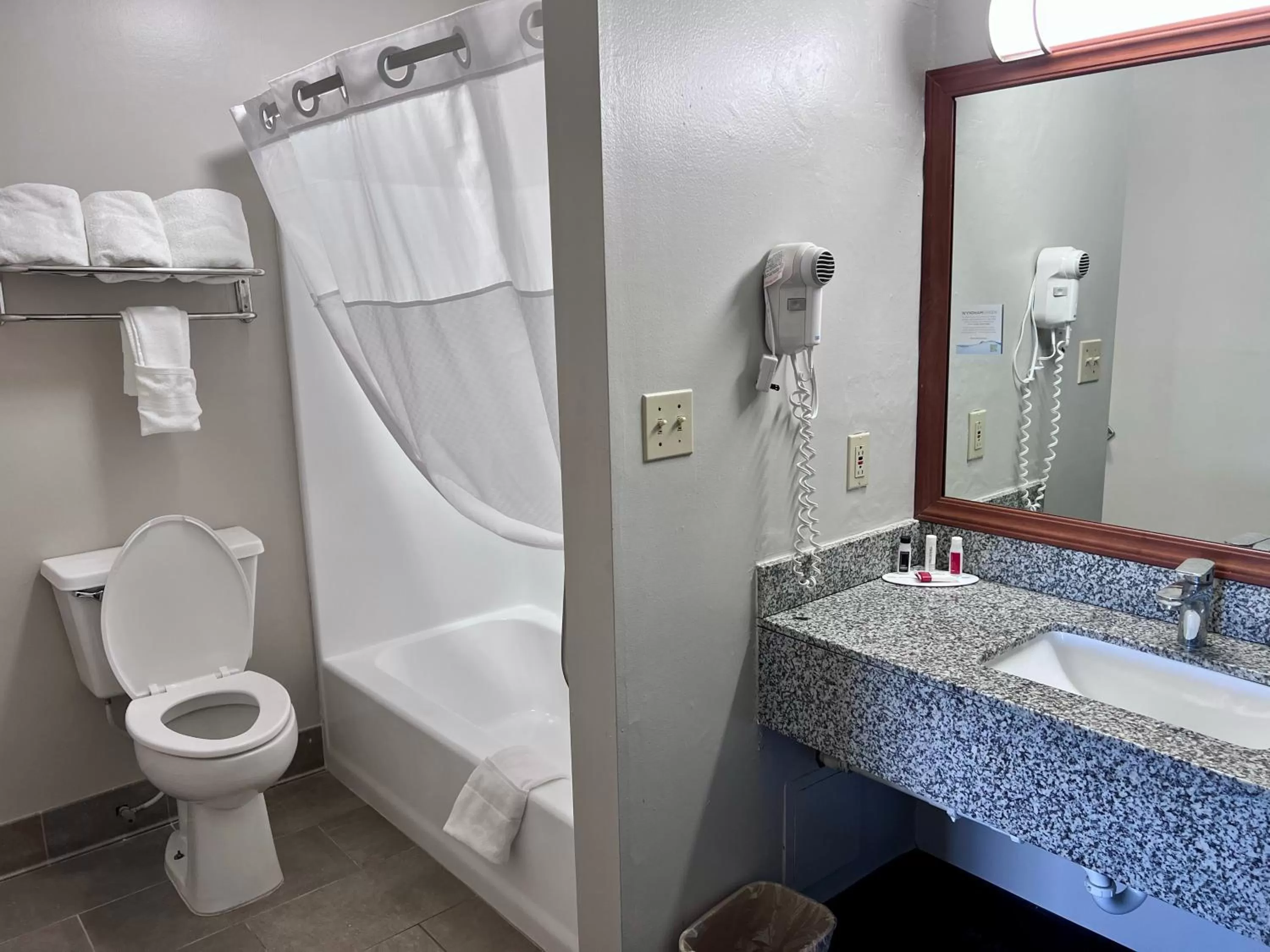 Bathroom in Days Inn by Wyndham Greenville