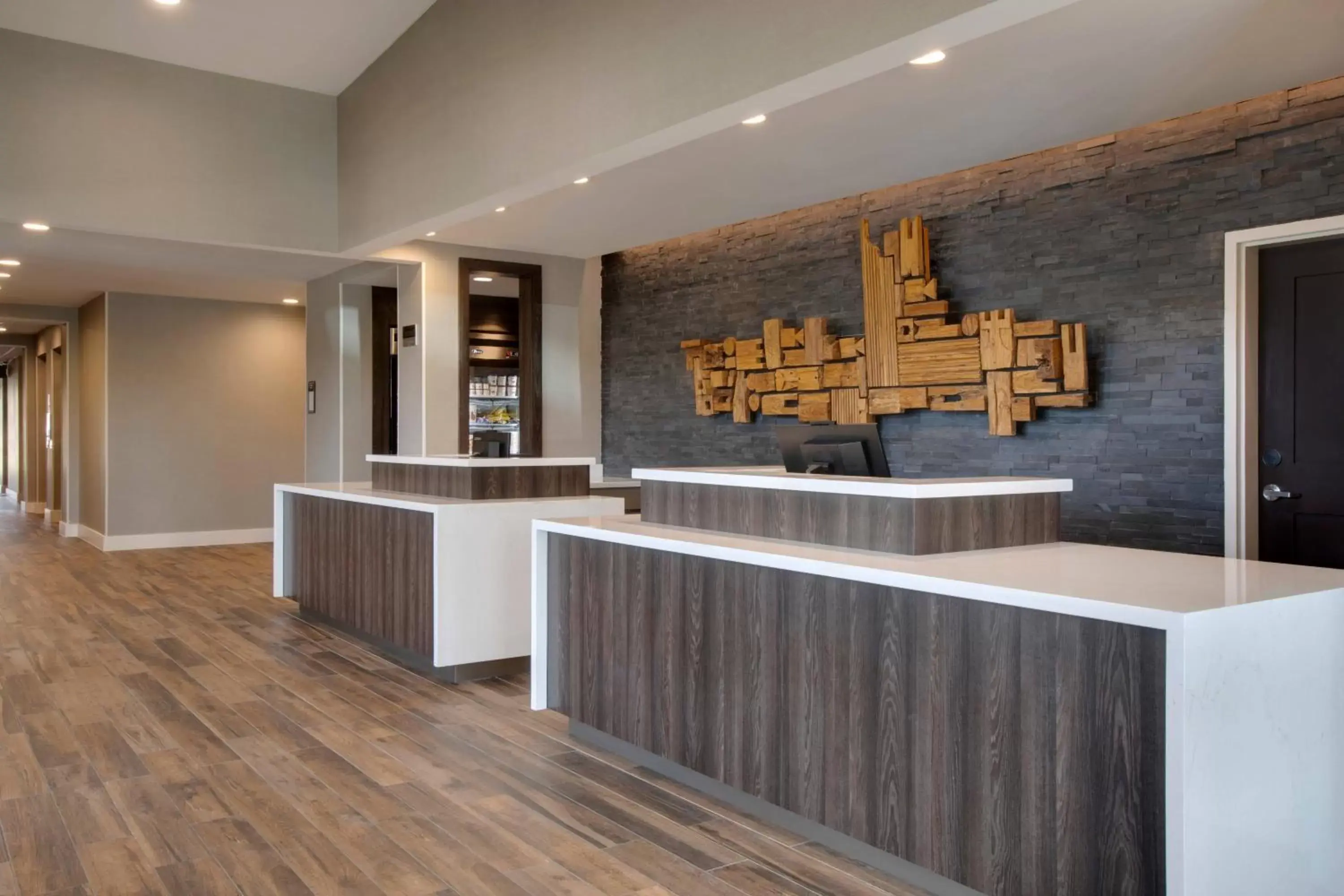 Lobby or reception, Kitchen/Kitchenette in Residence Inn Waco South