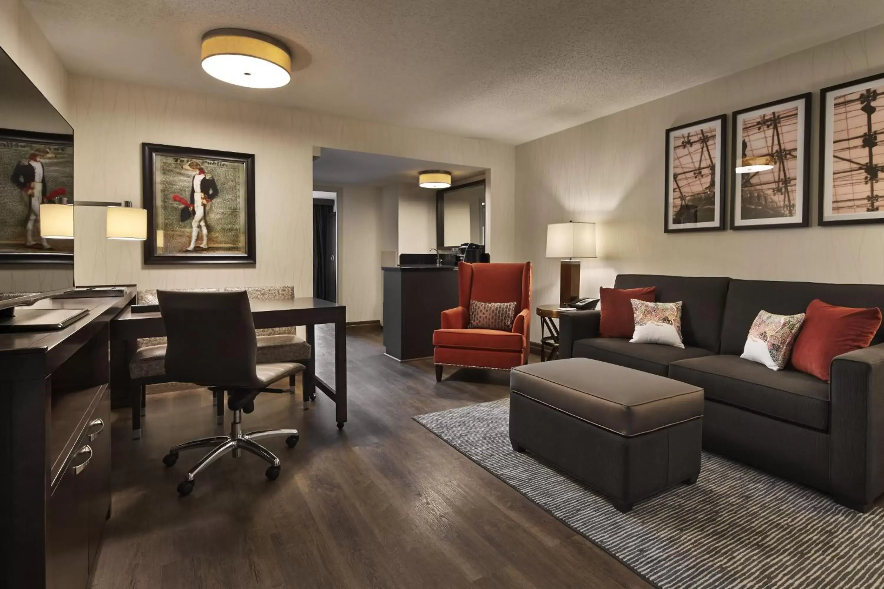 Living room, Seating Area in Embassy Suites by Hilton Washington DC Chevy Chase Pavilion