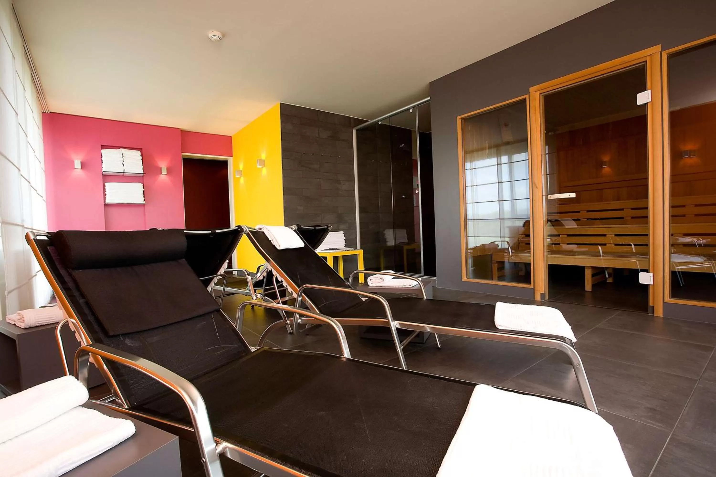 Sauna in ATLANTIC Hotel Galopprennbahn