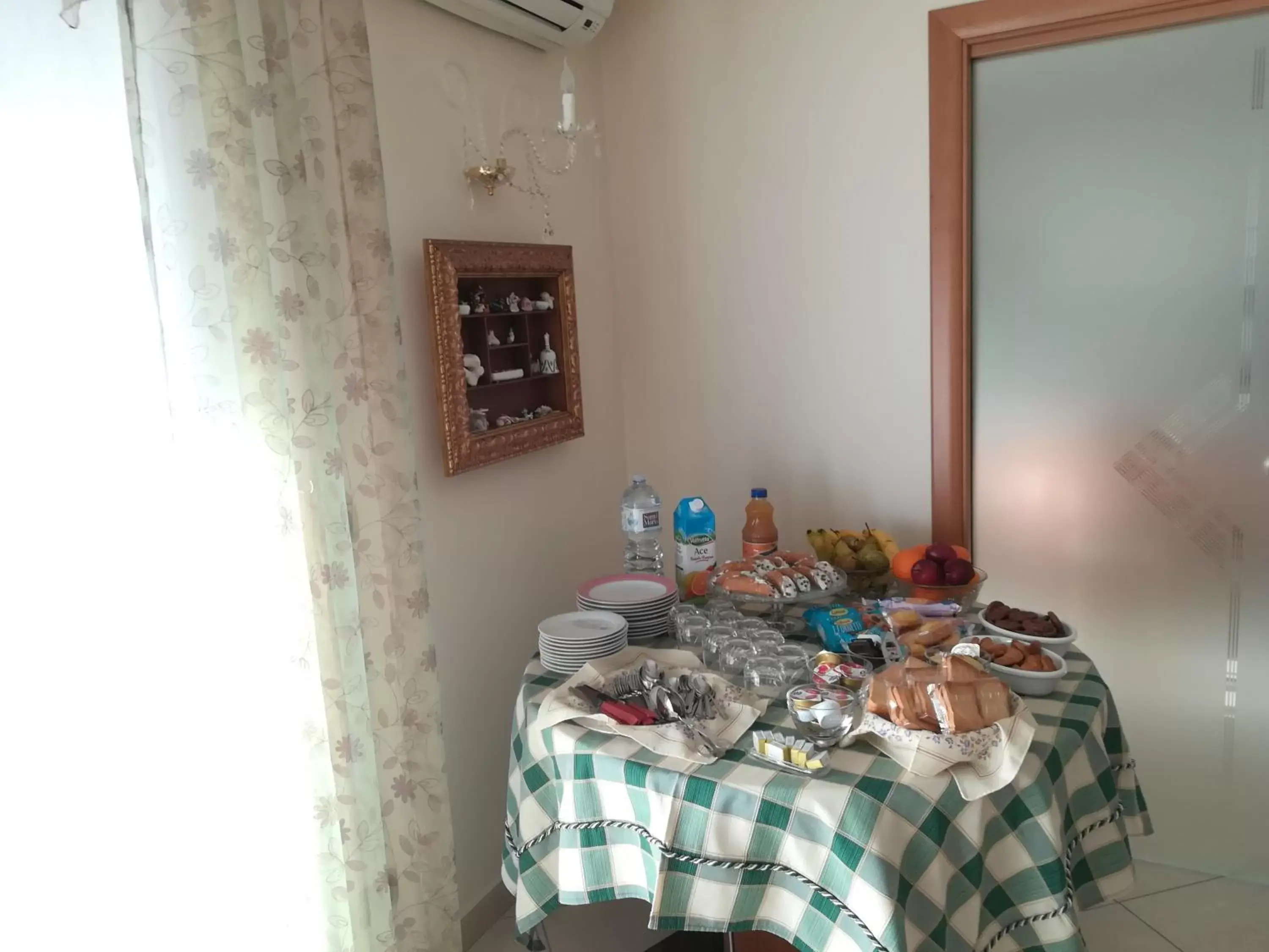 Italian breakfast in La Collina Capo d'Orlando