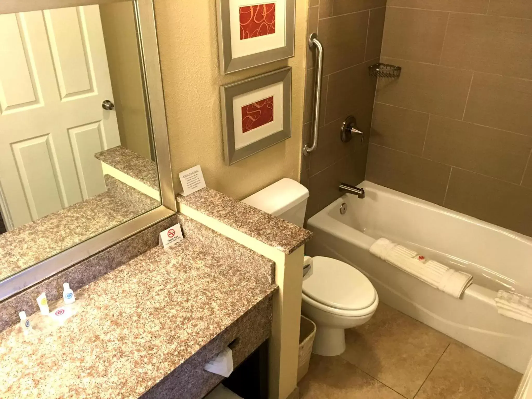Bathroom in Comfort Suites Marietta-Parkersburg