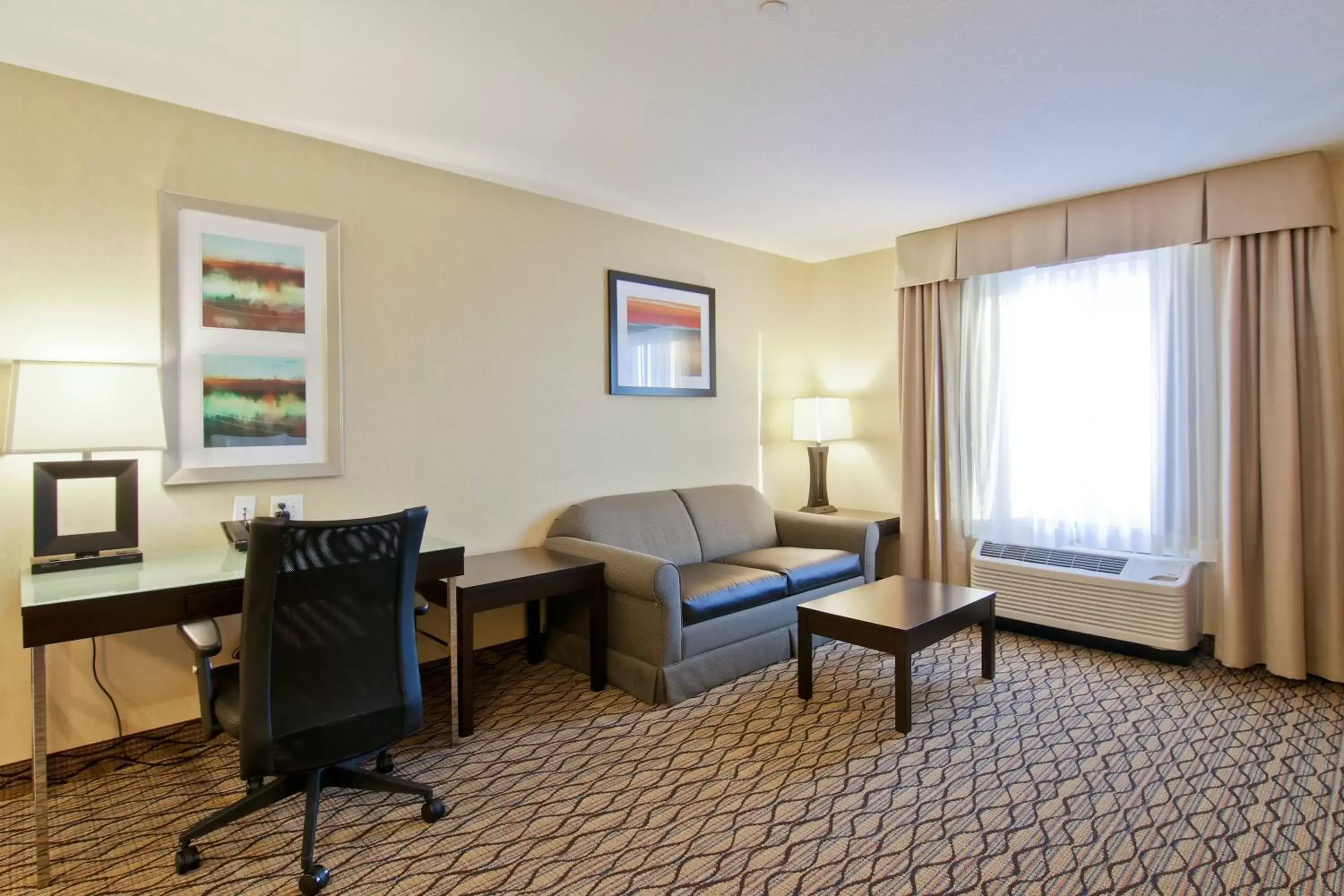 Photo of the whole room, Seating Area in Holiday Inn Express Fort Saskatchewan, an IHG Hotel