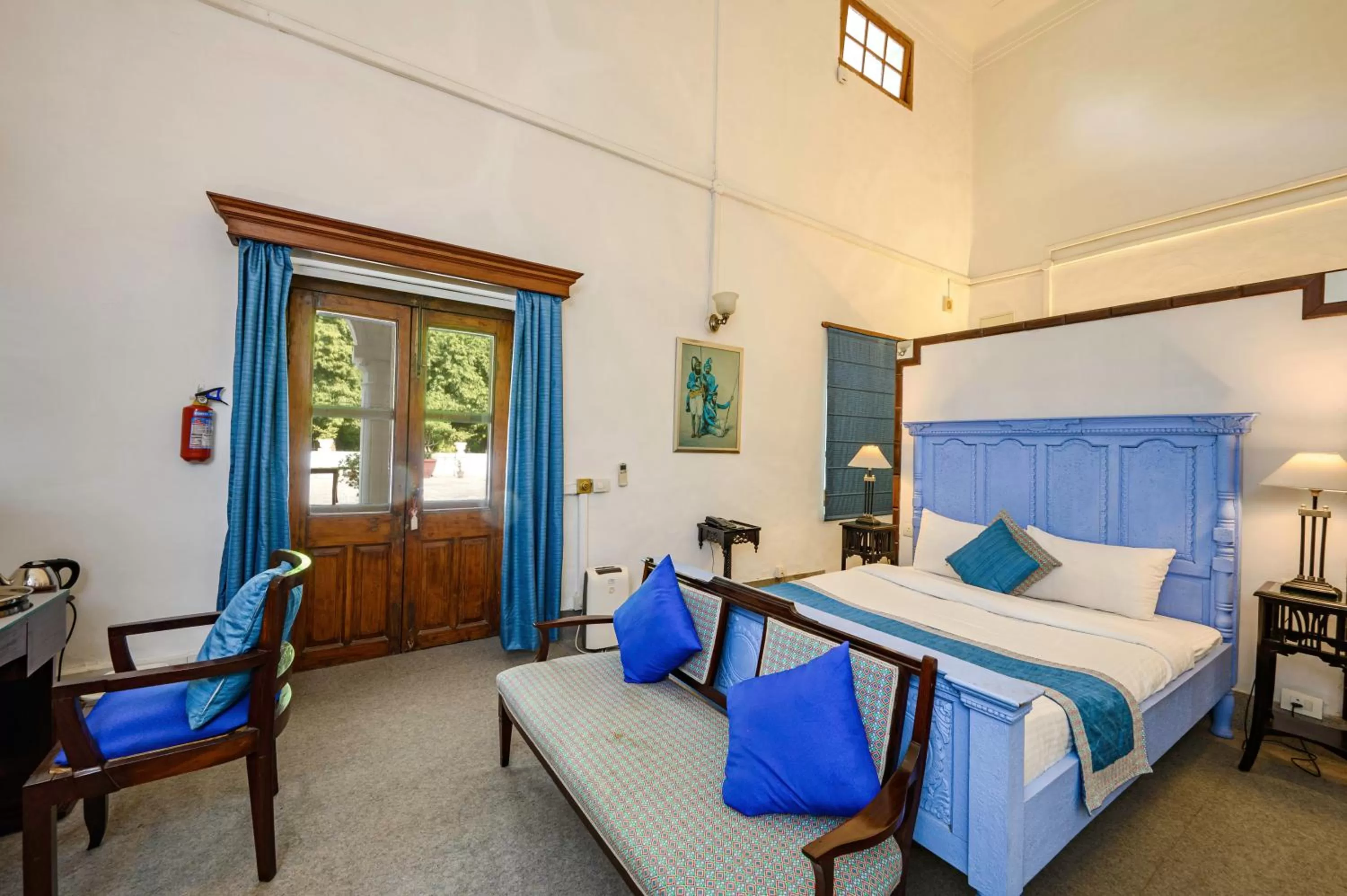 Bed in Neemrana's - Baradari Palace