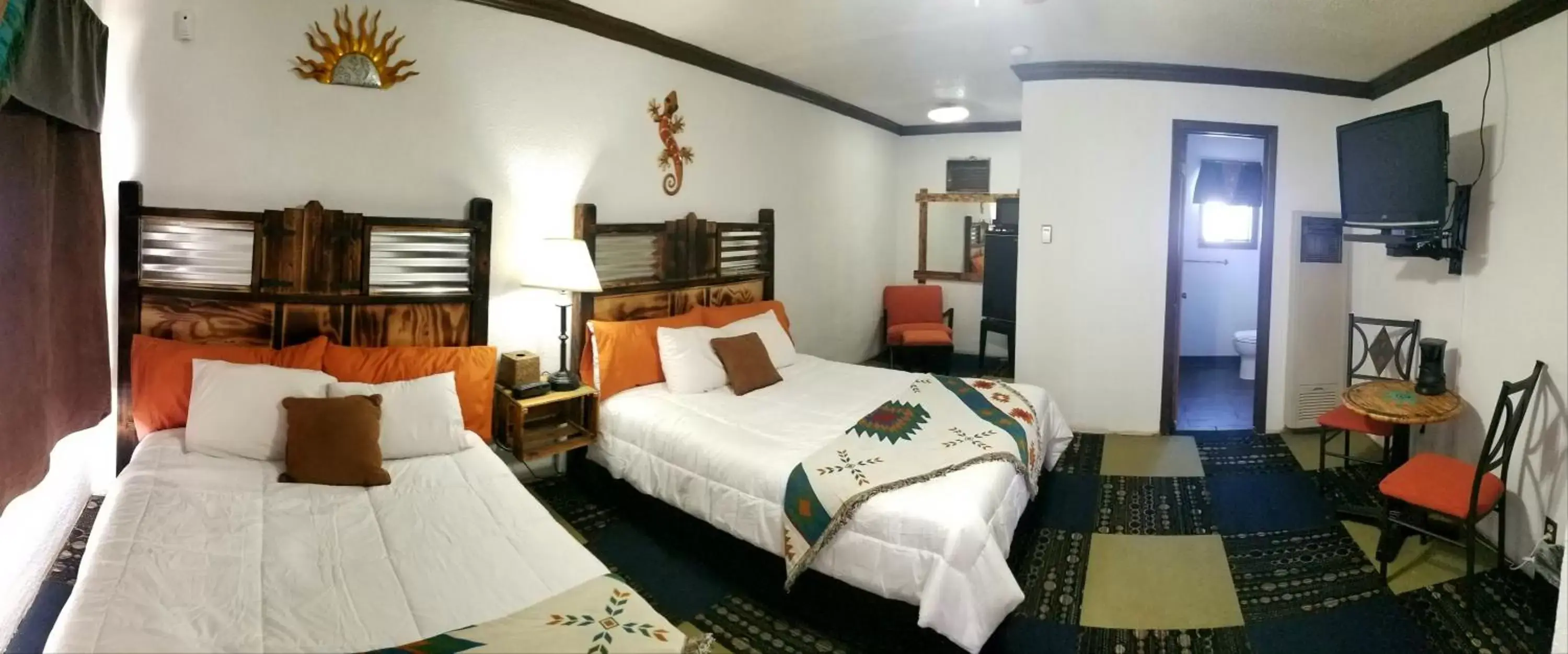 Bed in Adobe Sands Motel